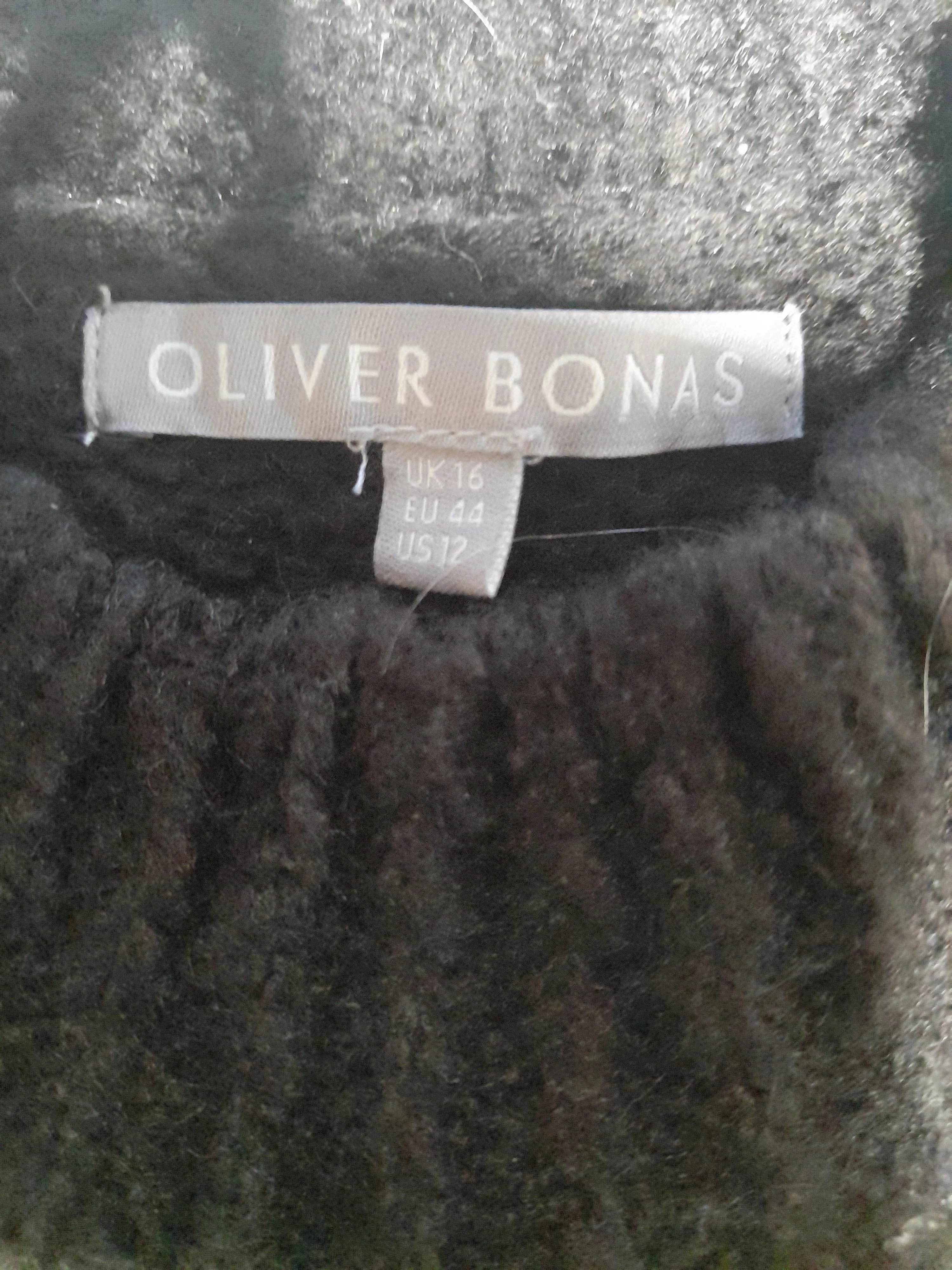 Oliver Bonas Women's Jumper UK 16 Black Acrylic with Polyamide, Wool Pullover - Image 6