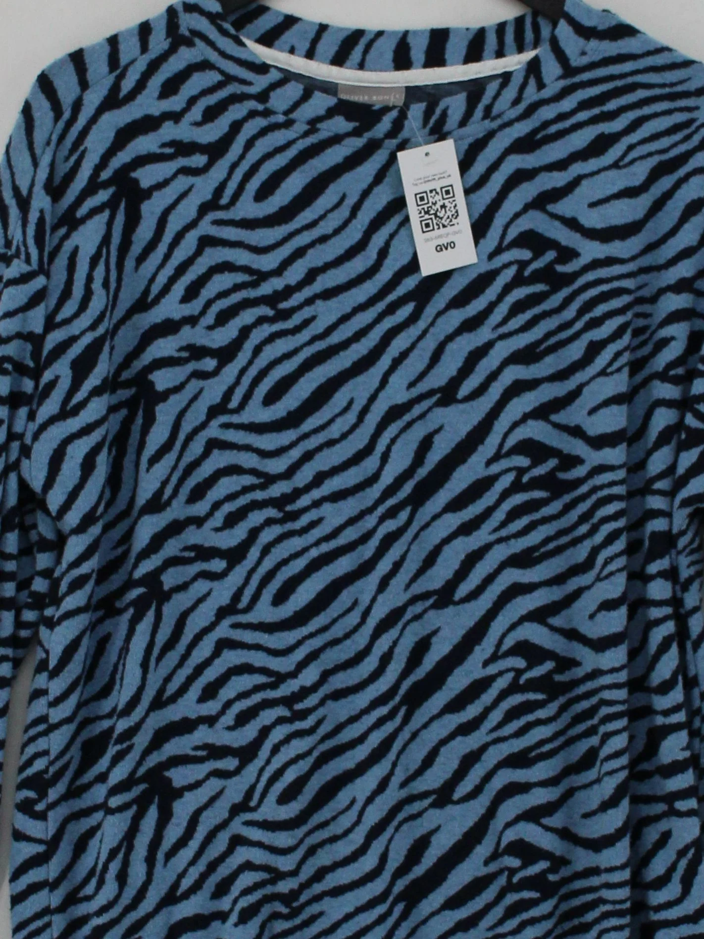 Oliver Bonas Women's Jumper UK 18 Blue Polyester with Viscose, Elastane Pullover - Image 3