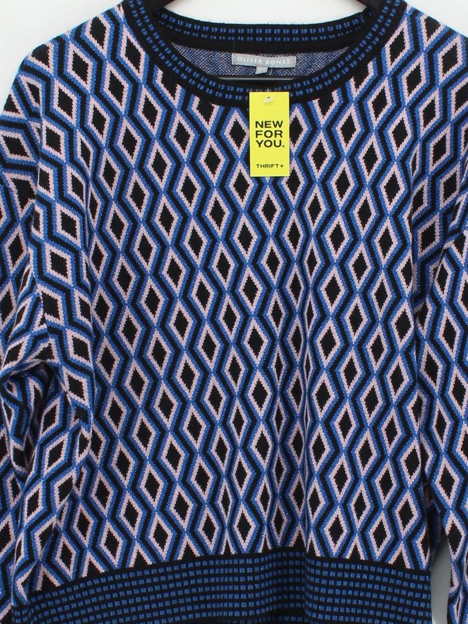 Oliver Bonas Women's Jumper UK 18 Multi Viscose - Image 3