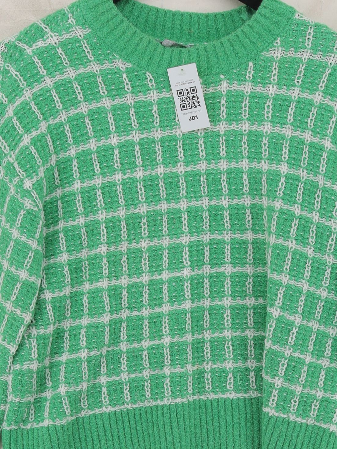 Oliver Bonas Women's Jumper UK 6 Green Acrylic - Image 3