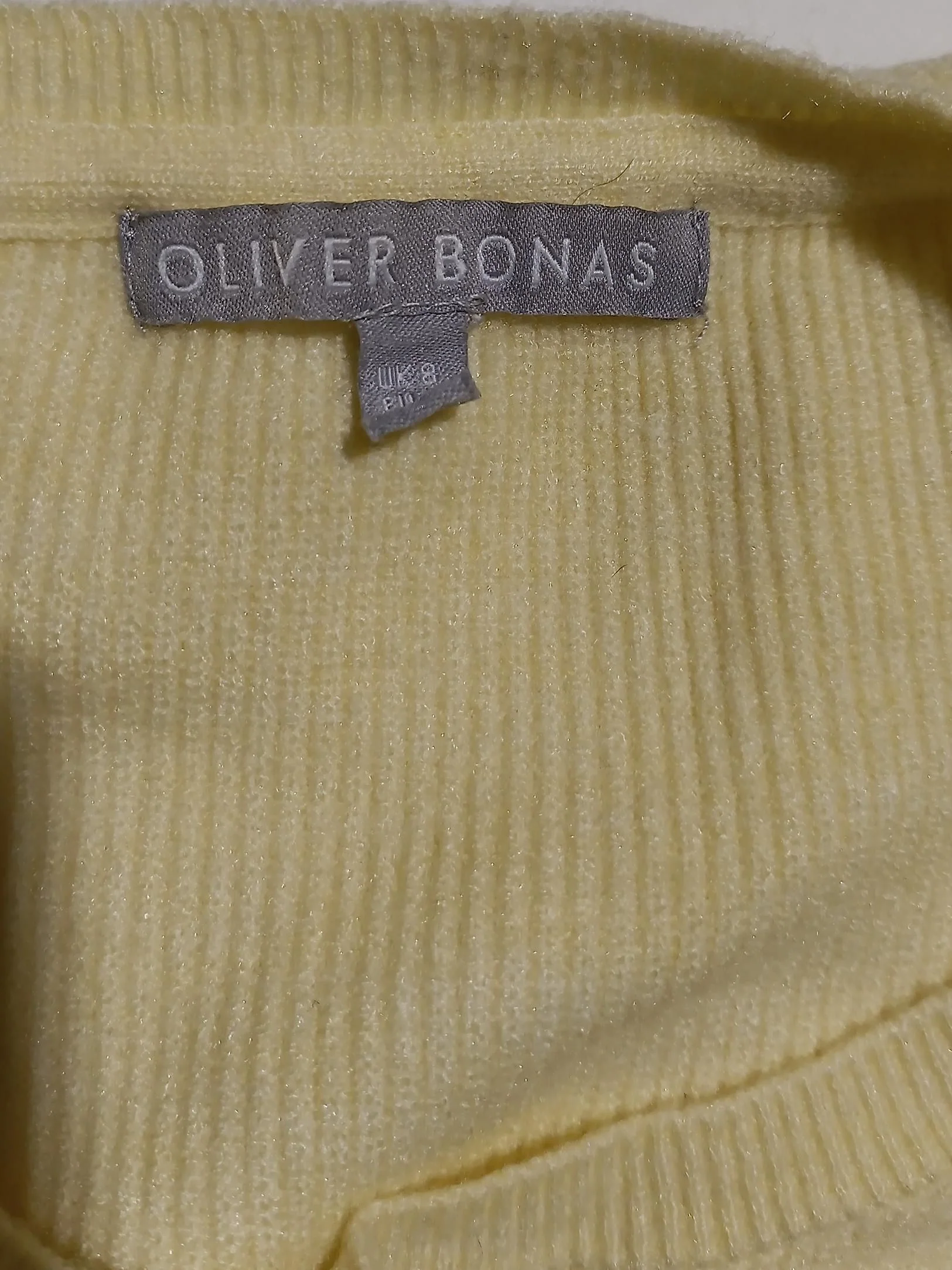 Oliver Bonas Women's Jumper UK 8 Cream Polyester - Image 6