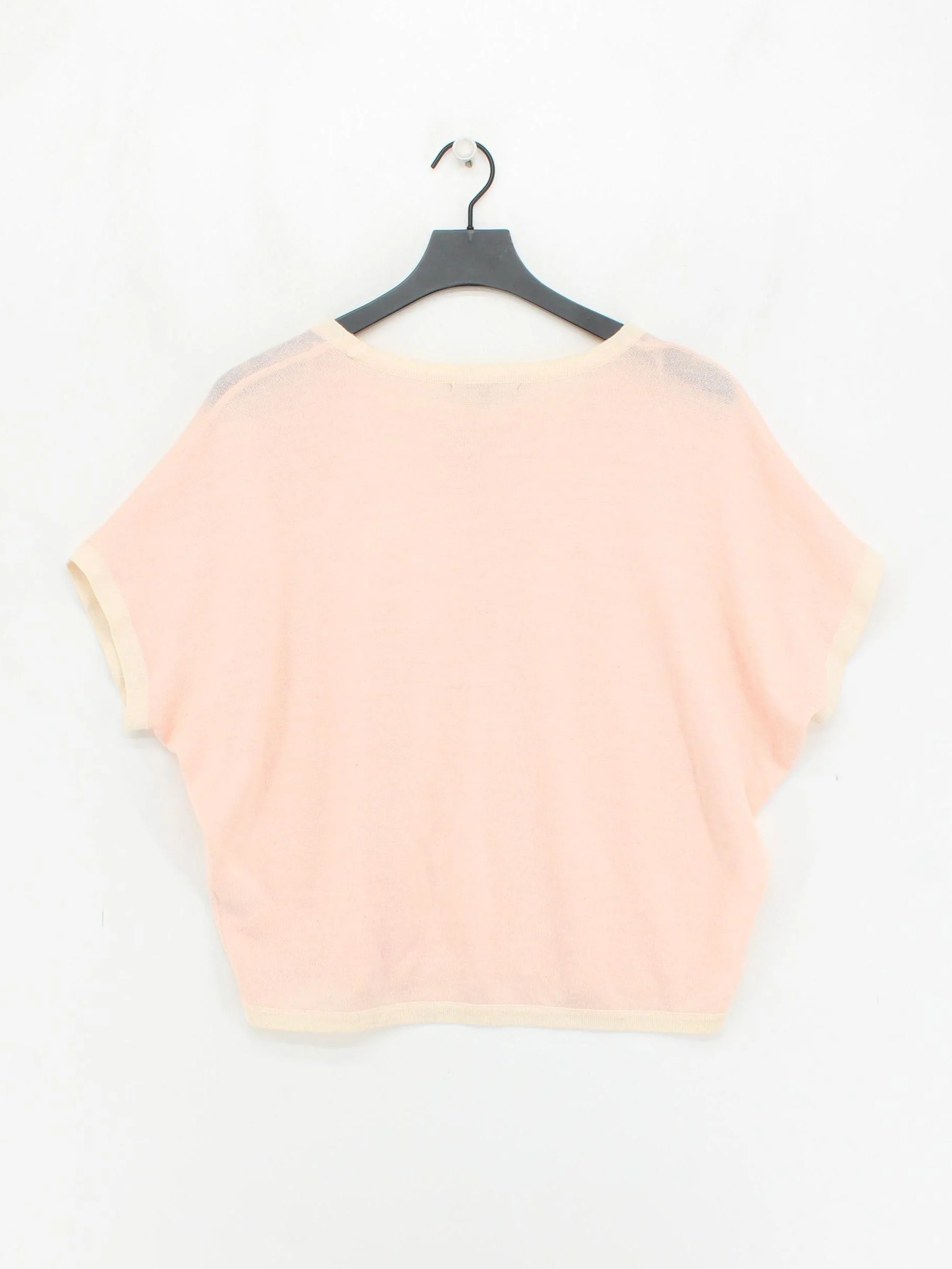 Oliver Bonas Women's Jumper UK 8 Pink Acrylic with Wool Round Neck Pullover - Image 2