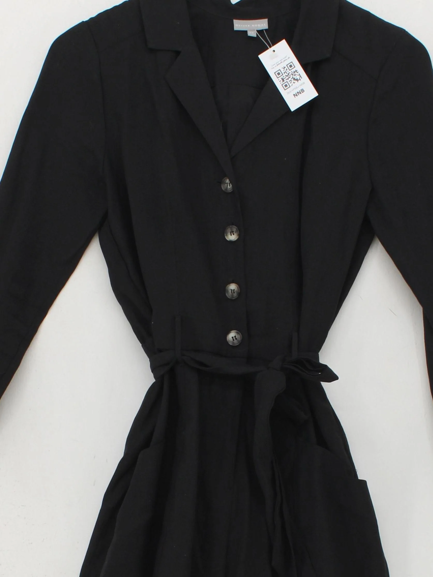 Oliver Bonas Women's Jumpsuit UK 6 Black Lyocell Modal with Polyester Jumpsuit - Image 3