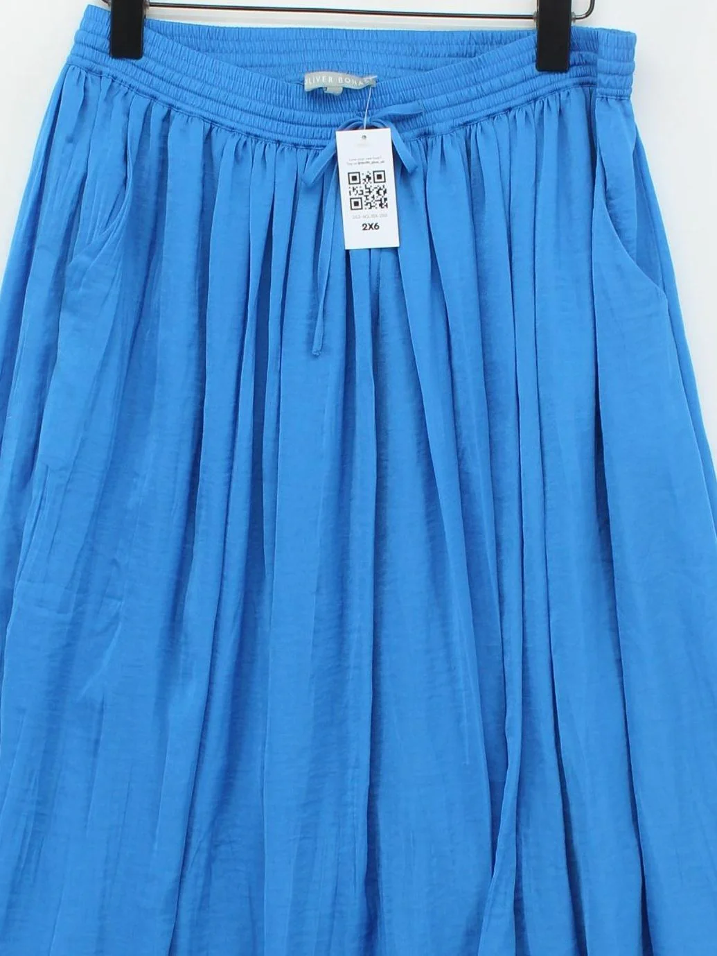 Oliver Bonas Women's Maxi Skirt UK 10 Blue 100% Polyester Long Maxi - Image 3