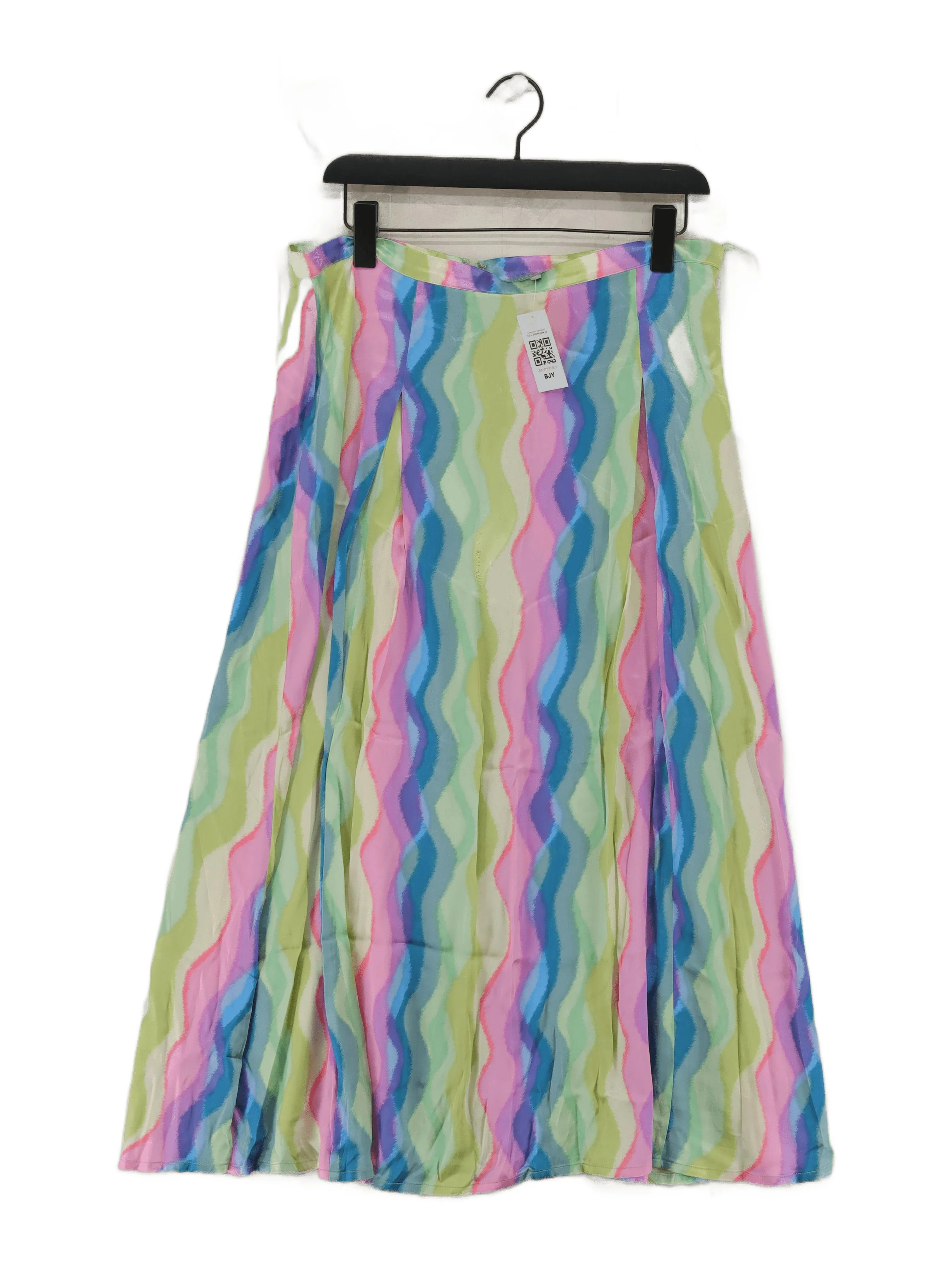 Oliver Bonas Women's Midi Skirt L Multi 100% Viscose Midi A-Line