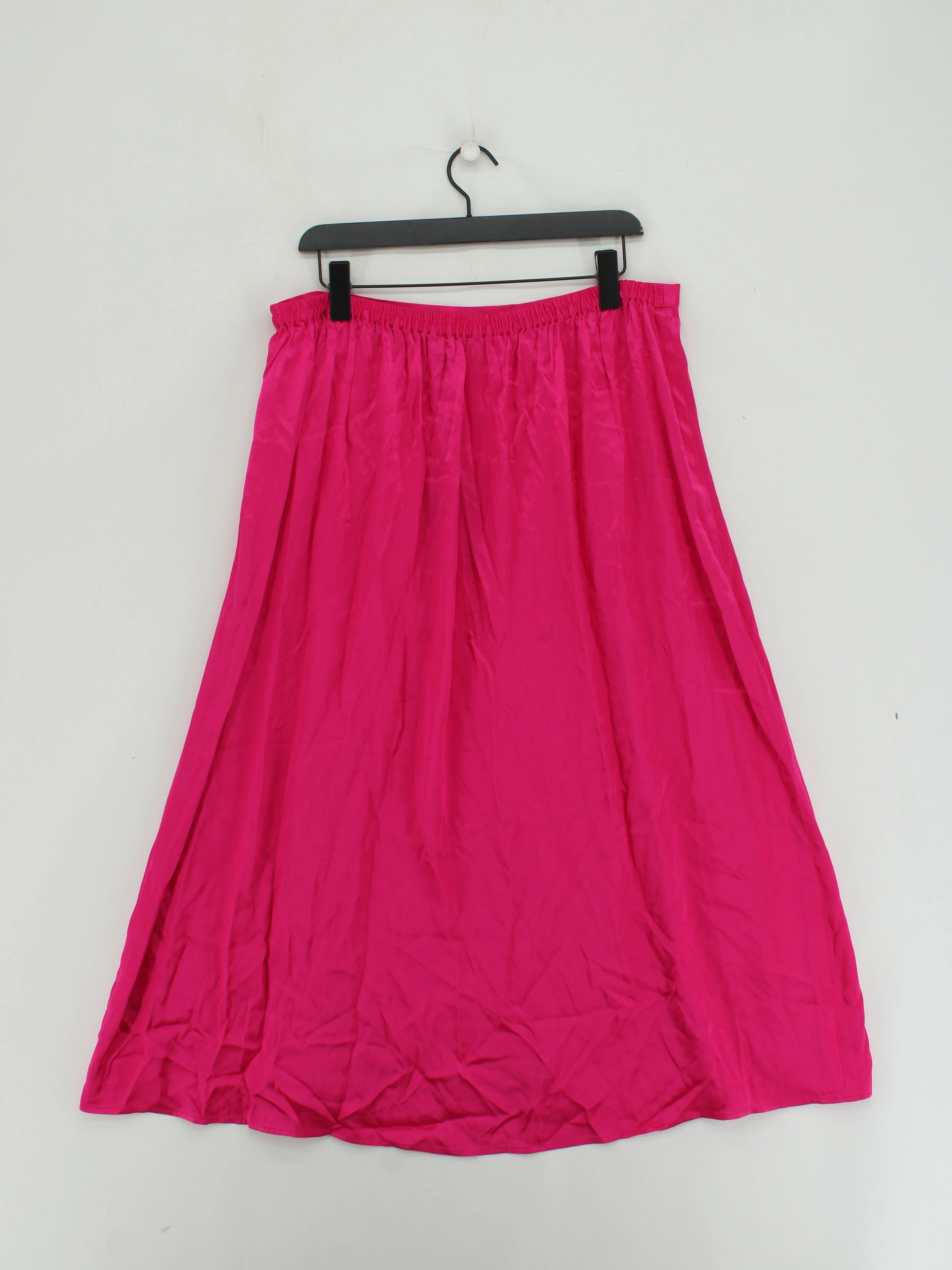 Oliver Bonas Women's Midi Skirt L Pink 100% Viscose Midi Wrap - Image 2