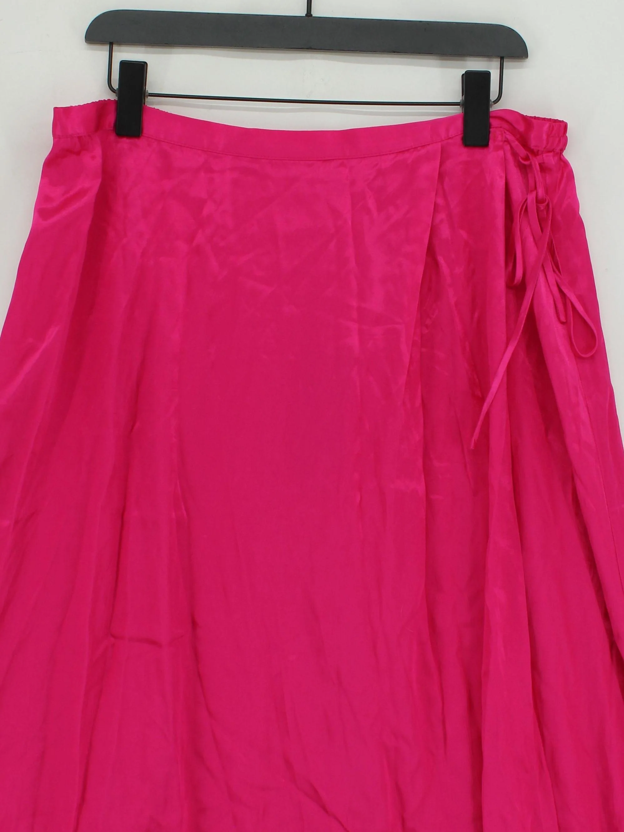 Oliver Bonas Women's Midi Skirt L Pink 100% Viscose Midi Wrap - Image 3