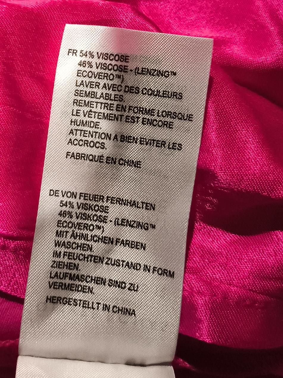 Oliver Bonas Women's Midi Skirt L Pink 100% Viscose Midi Wrap - Image 6
