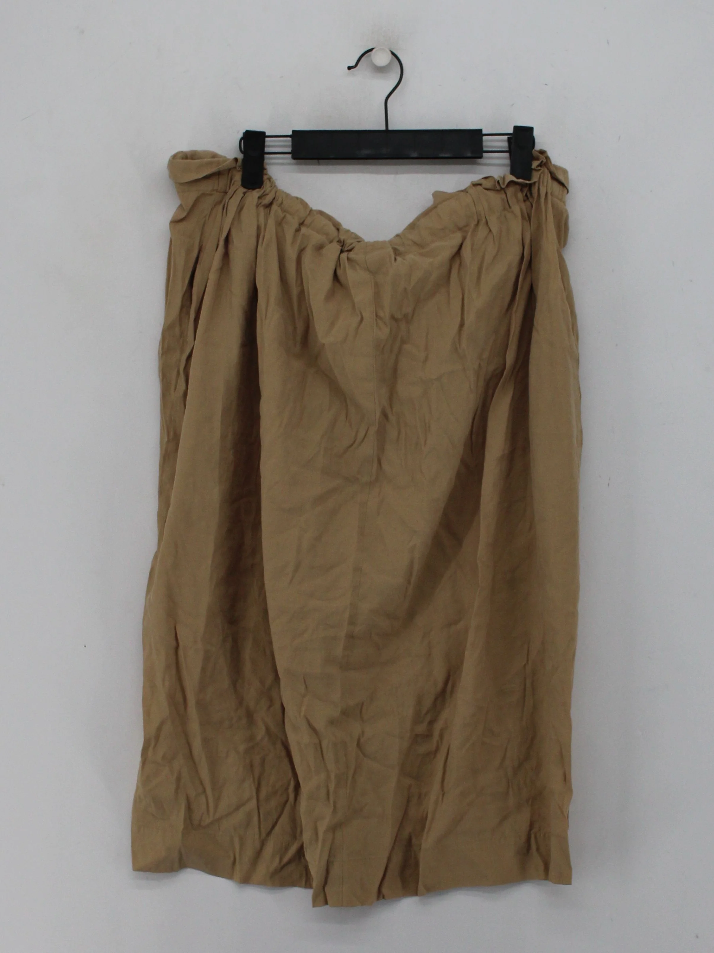 Oliver Bonas Women's Midi Skirt UK 14 Tan Lyocell Modal - Image 2