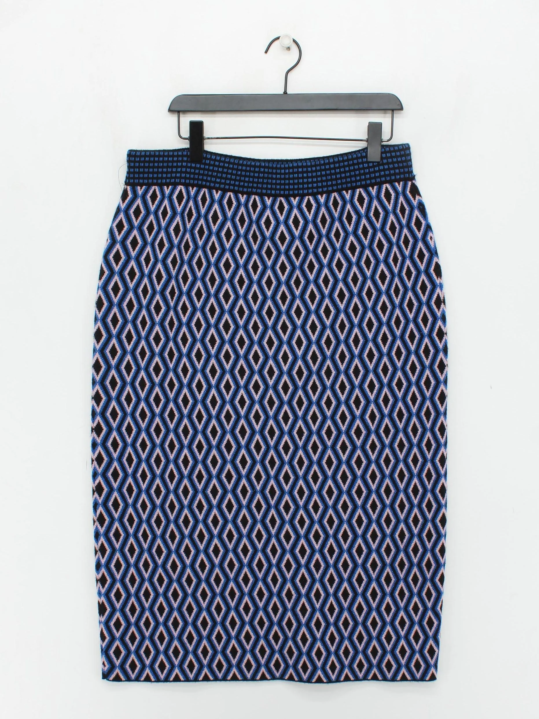 Oliver Bonas Women's Midi Skirt UK 16 Blue Viscose - Image 2