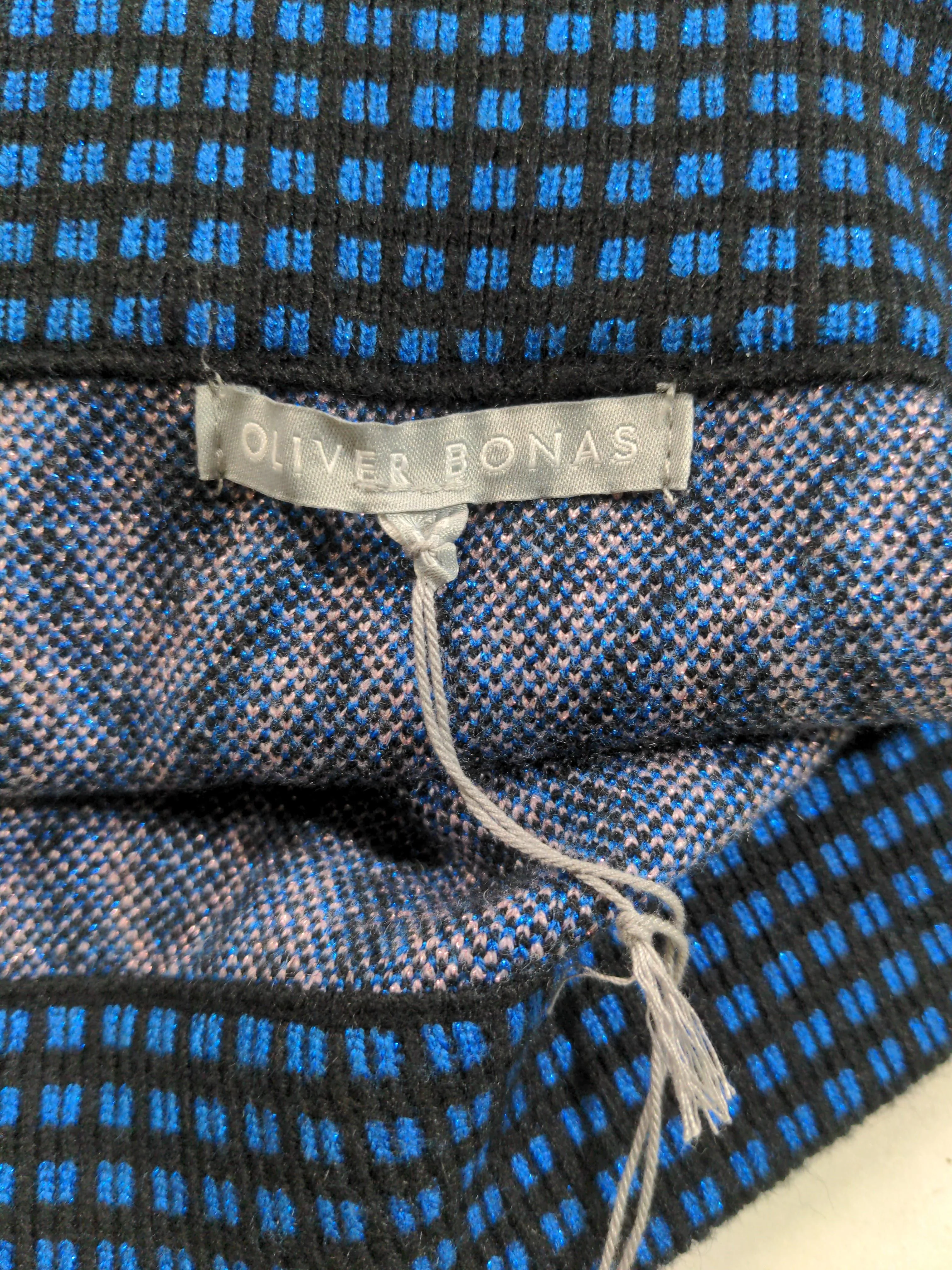 Oliver Bonas Women's Midi Skirt UK 16 Blue Viscose - Image 5
