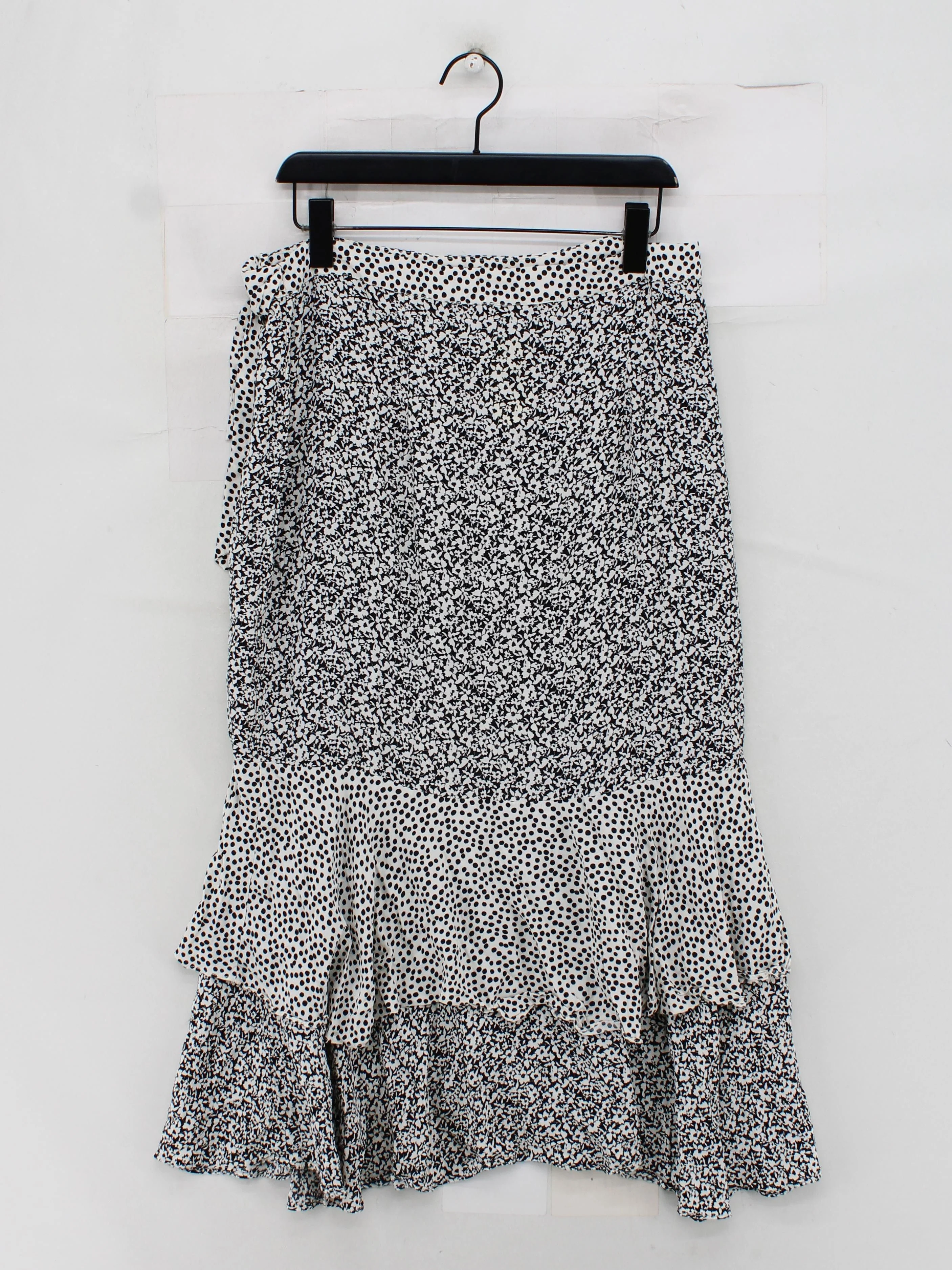 Oliver Bonas Women's Midi Skirt UK 16 Multi Polkadot 100% Viscose Midi Wrap - Image 2