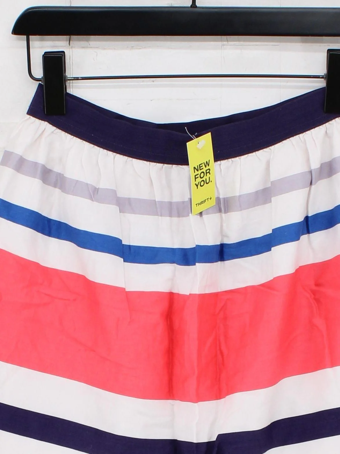 Oliver Bonas Women's Mini Skirt UK 12 Multi Striped 100% Cotton Short Mini - Image 3