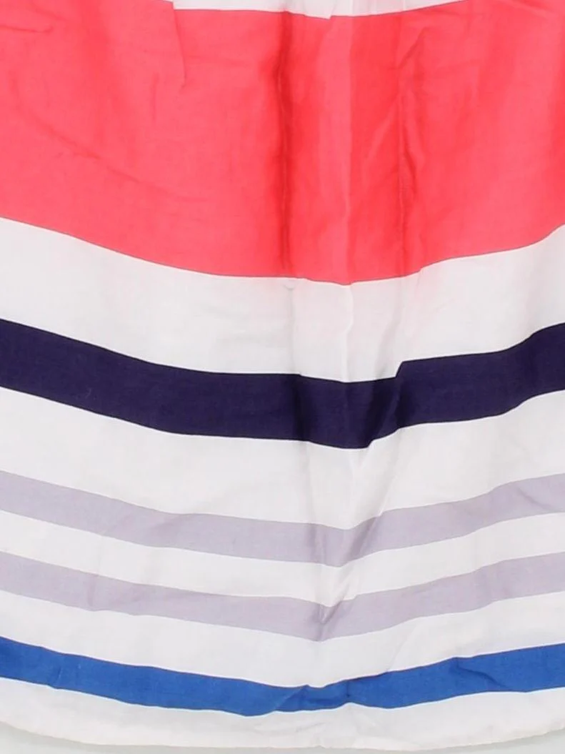 Oliver Bonas Women's Mini Skirt UK 12 Multi Striped 100% Cotton Short Mini - Image 4