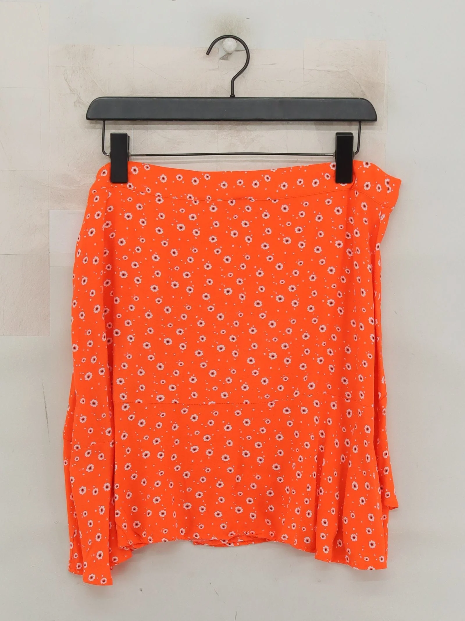 Oliver Bonas Women's Mini Skirt UK 16 Orange Floral 100% Other Short Mini - Image 2