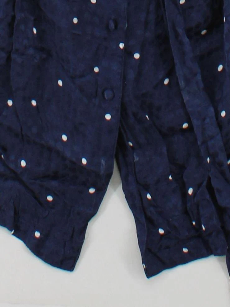 Oliver Bonas Women's Playsuit UK 16 Blue Polkadot 100% Viscose Playsuit - Image 4