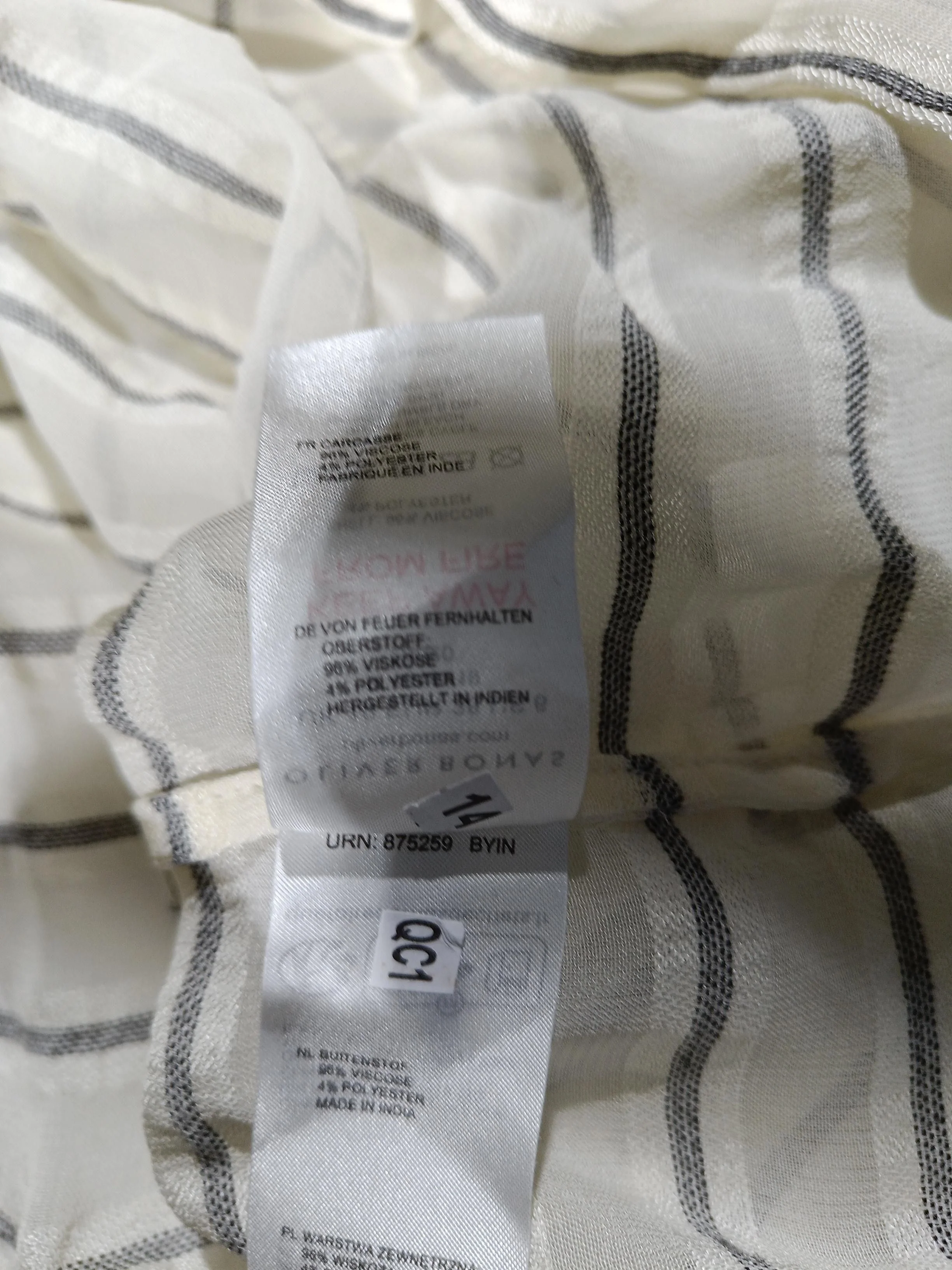 Oliver Bonas Women's Shirt UK 10 Cream Viscose New with tags - Image 6