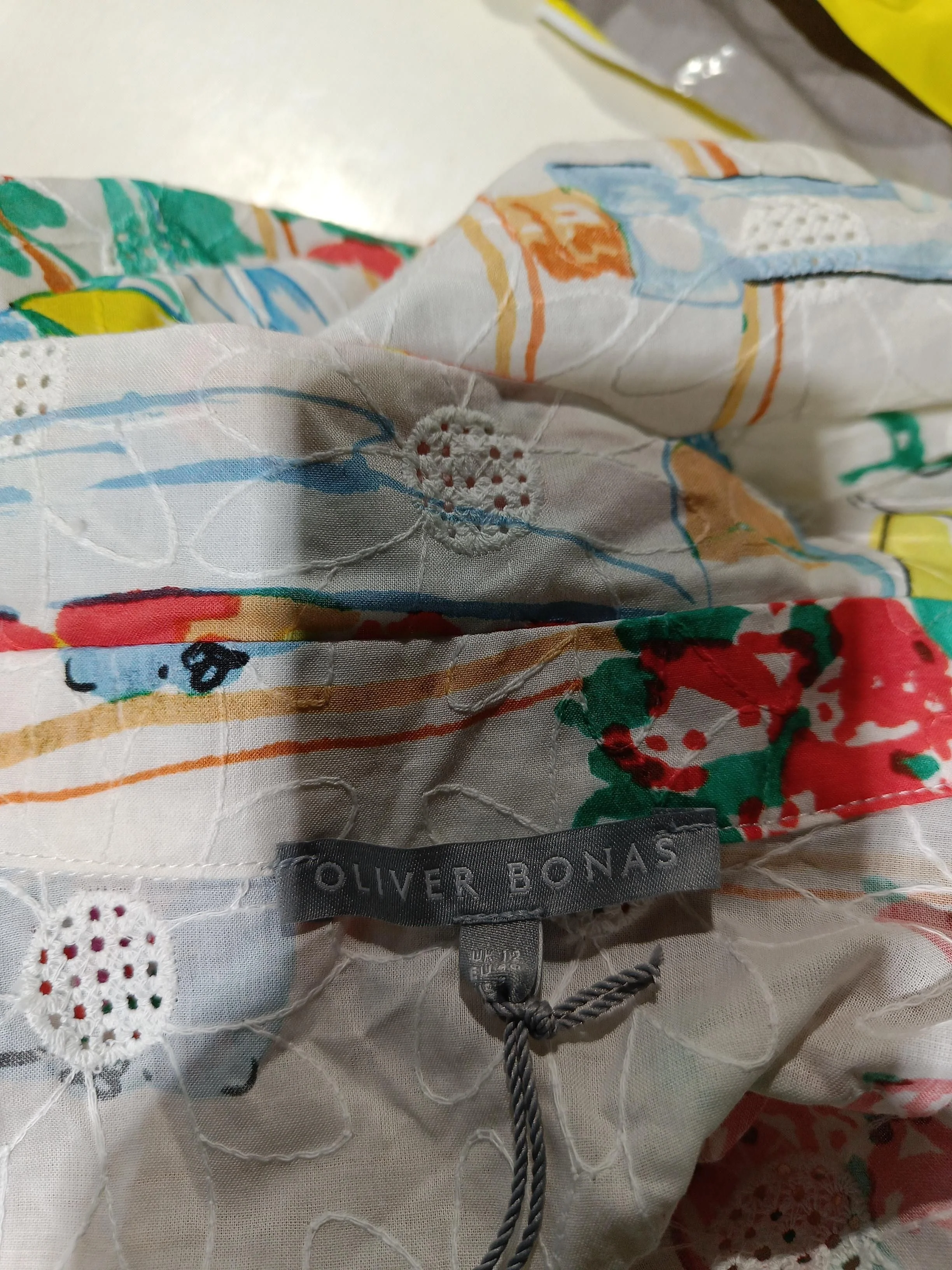 Oliver Bonas Women's Shirt UK 12 Multi 100% Cotton Basic New with tags - Image 5