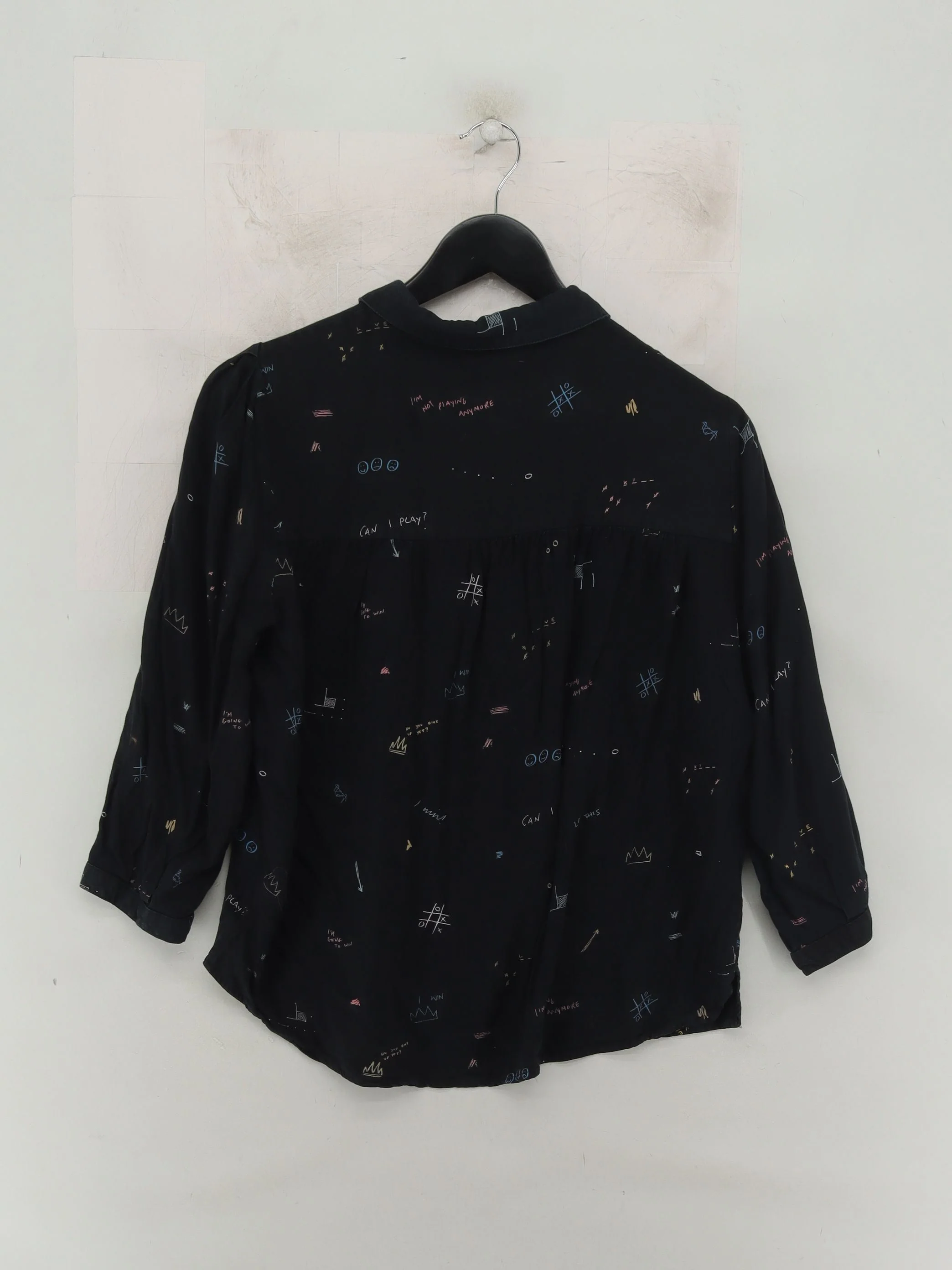 Oliver Bonas Women's Shirt UK 14 Black 100% Other Basic - Image 2