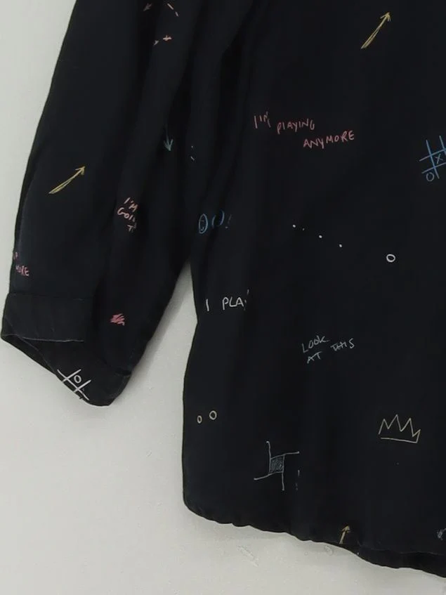 Oliver Bonas Women's Shirt UK 14 Black 100% Other Basic - Image 4