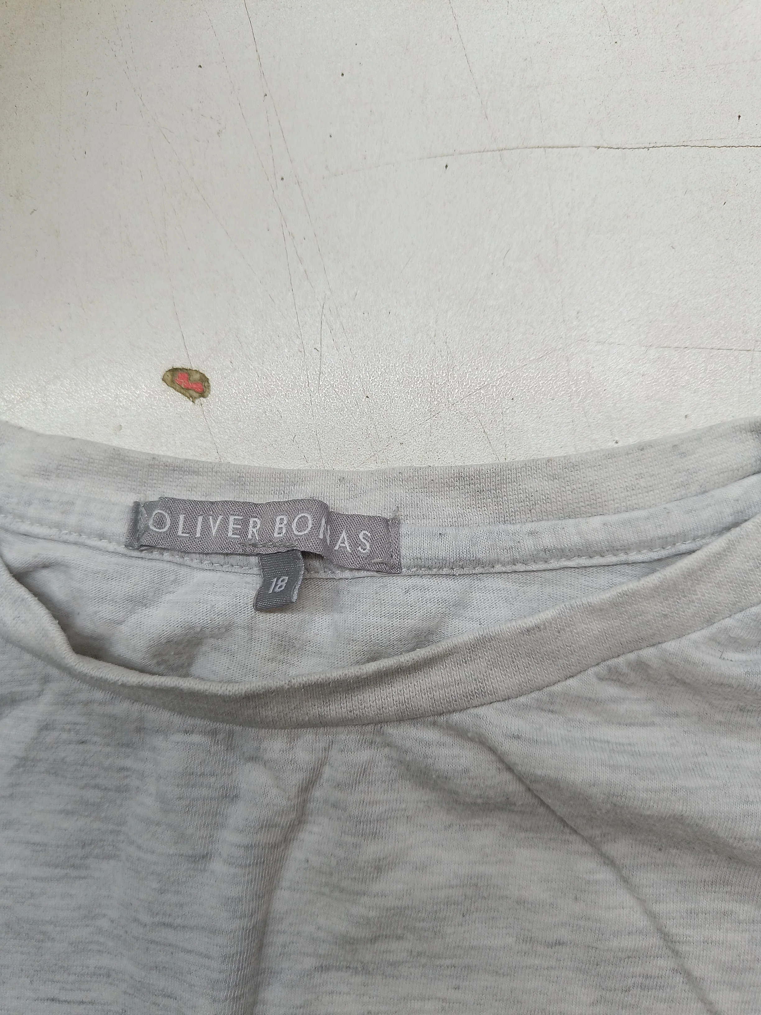 Oliver Bonas Women's T-Shirt UK 18 Grey Cotton with Polyester Basic - Image 5