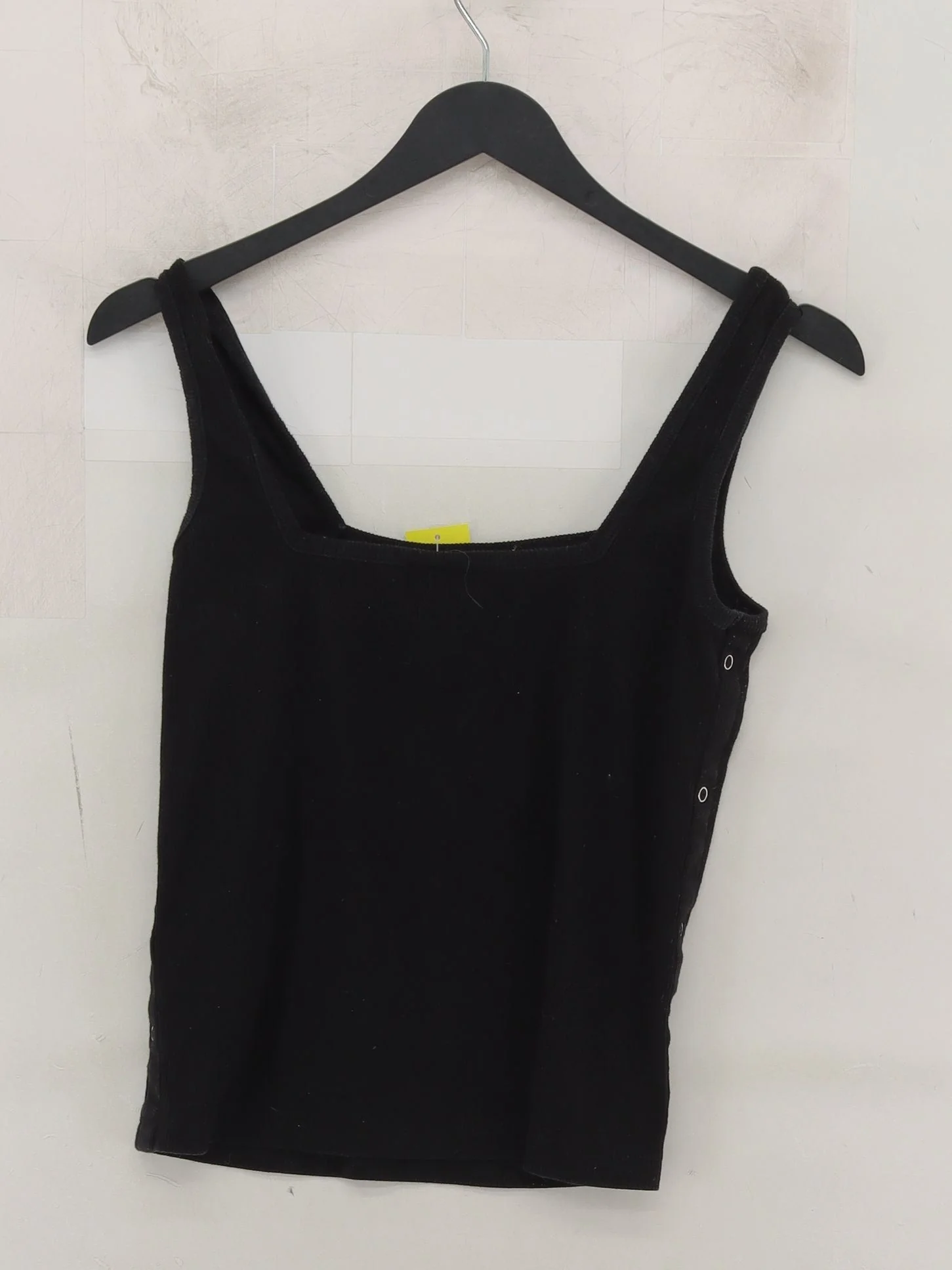 Oliver Bonas Women's T-Shirt UK 8 Black Polyester with Cotton, Elastane Basic - Image 2