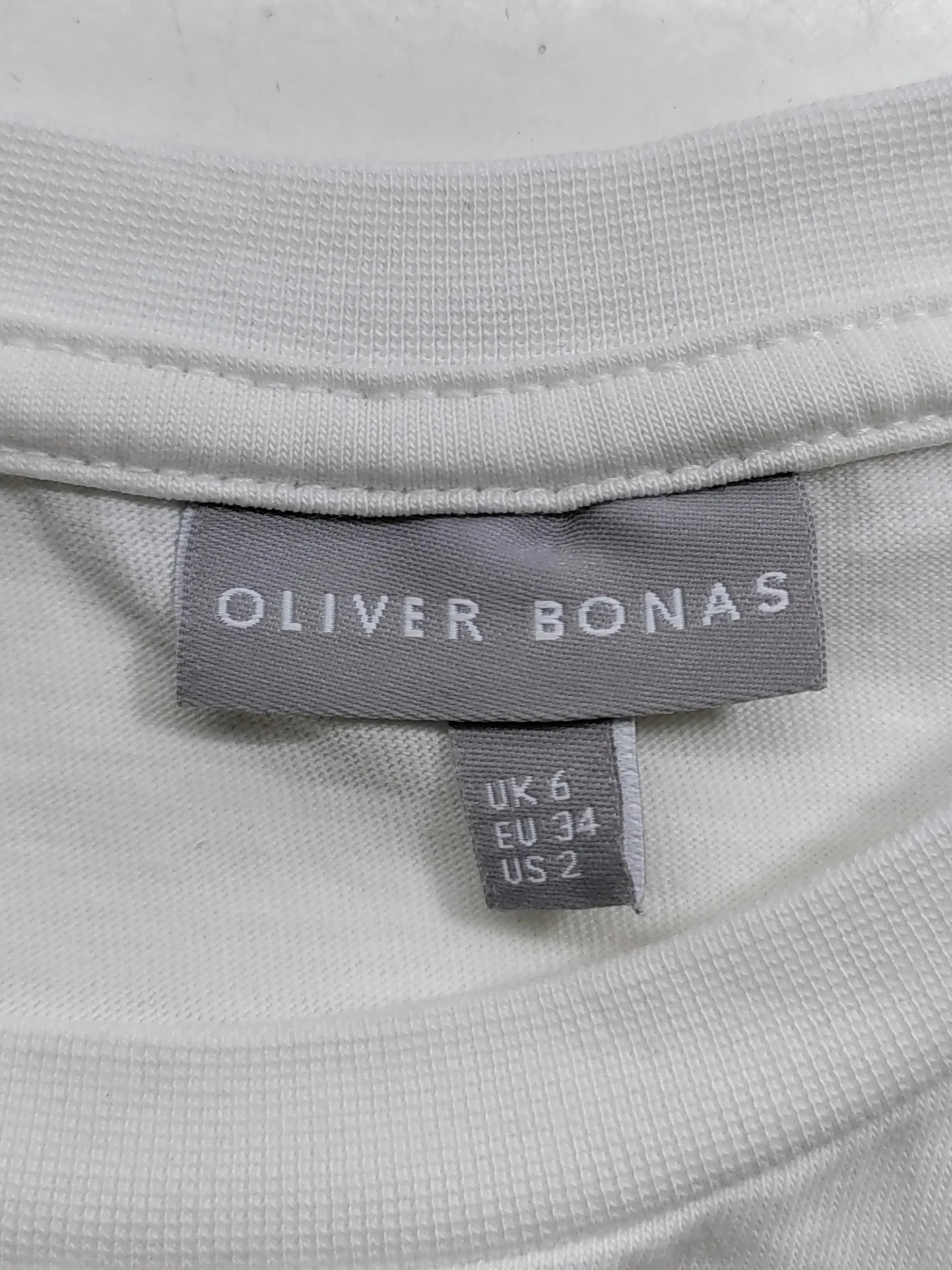 Oliver Bonas Women's T-Shirt XS White 100% Cotton Basic - Image 6
