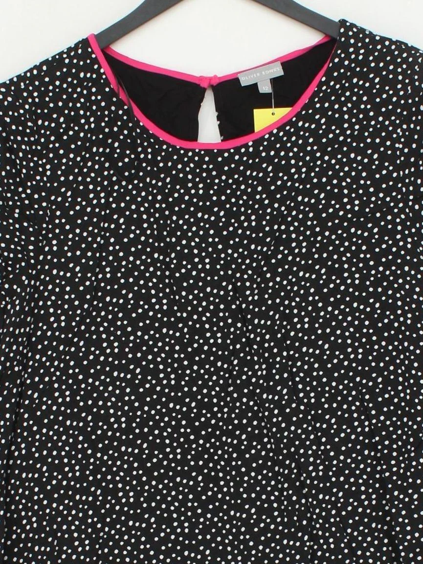Oliver Bonas Women's Top M Black 100% Viscose Basic - Image 3