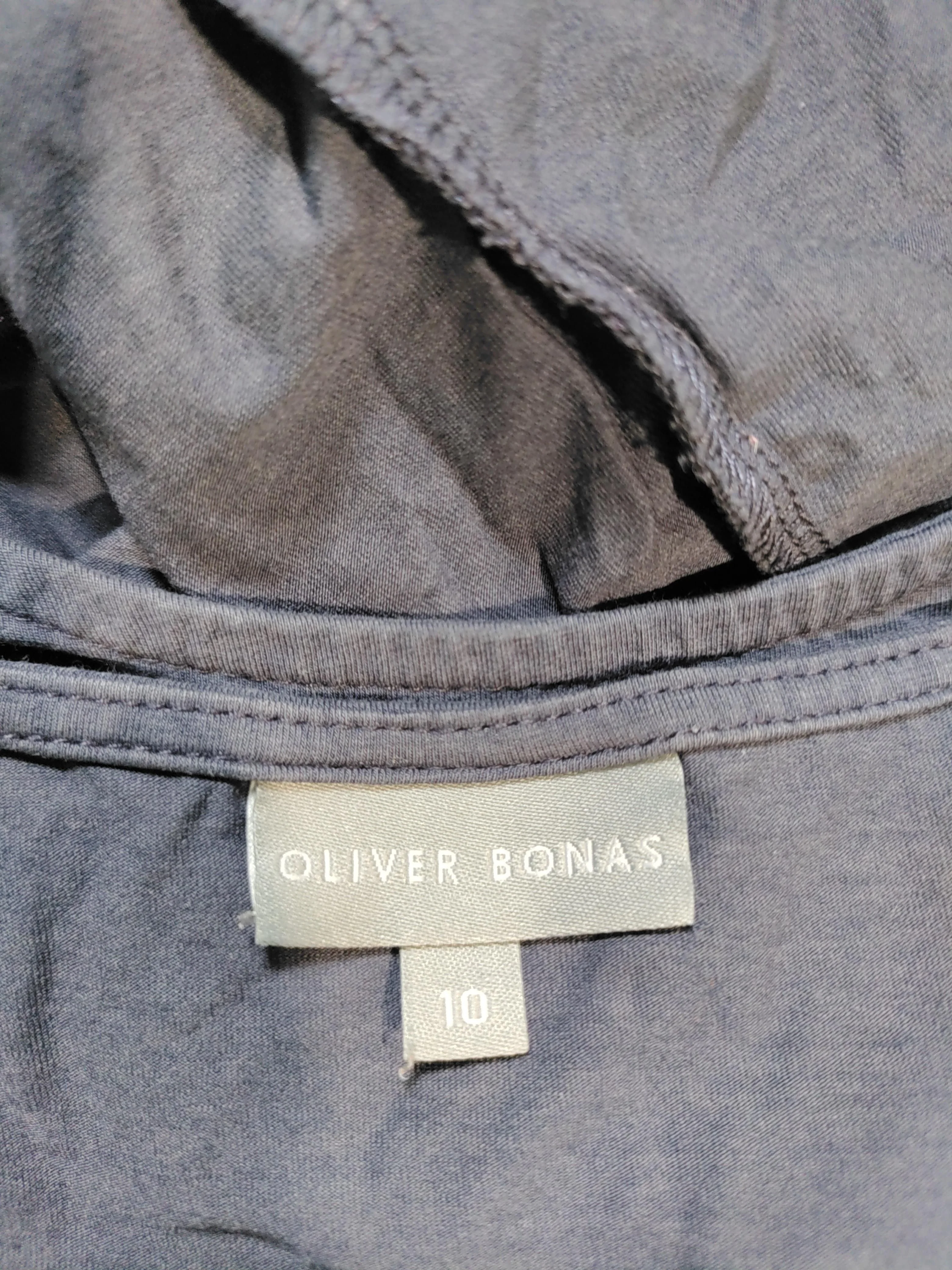 Oliver Bonas Women's Top UK 10 Grey Cotton with Viscose, Elastane Basic - Image 6