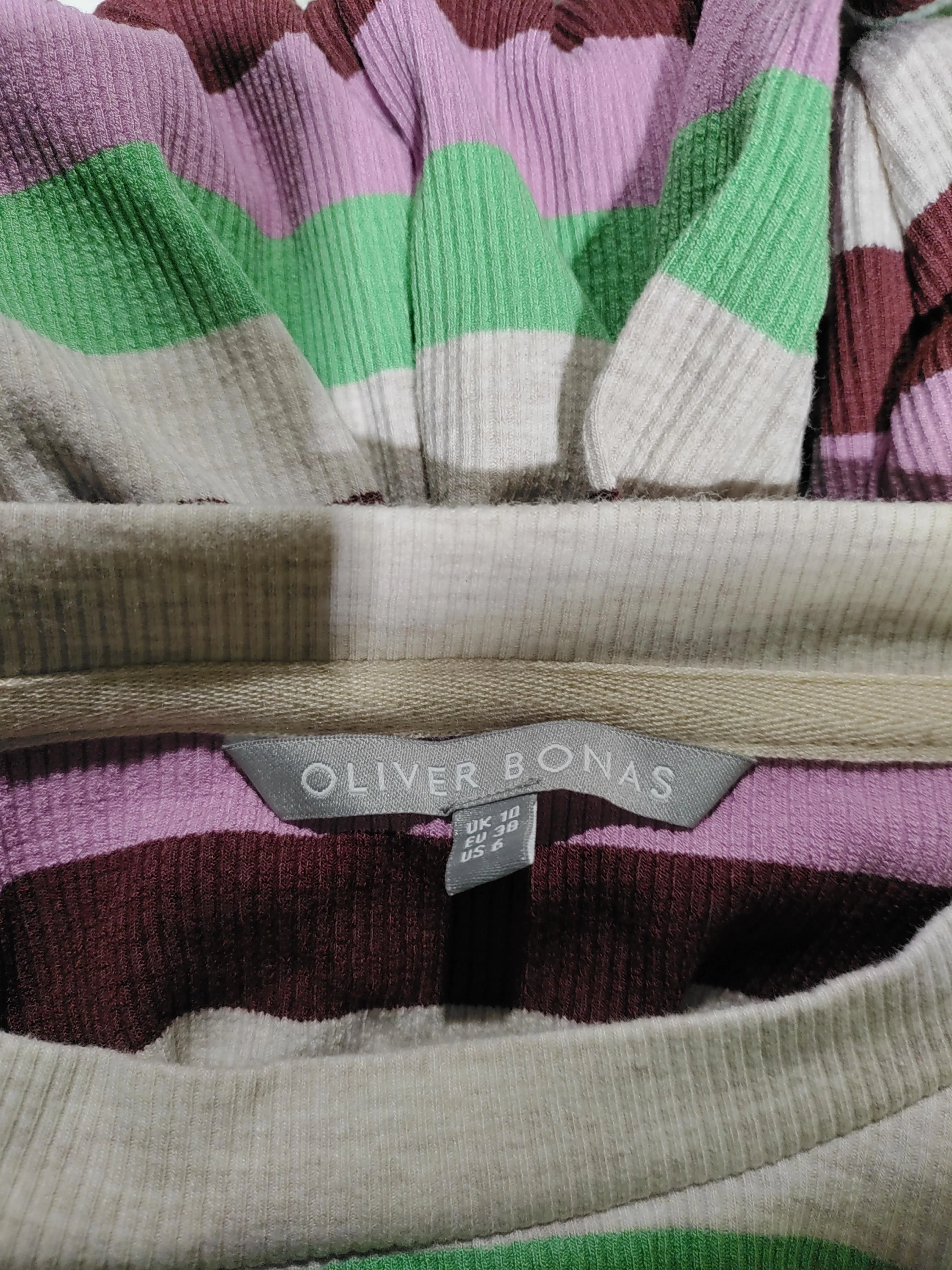 Oliver Bonas Women's Top UK 10 Multi Viscose with Polyester, Elastane Basic - Image 5
