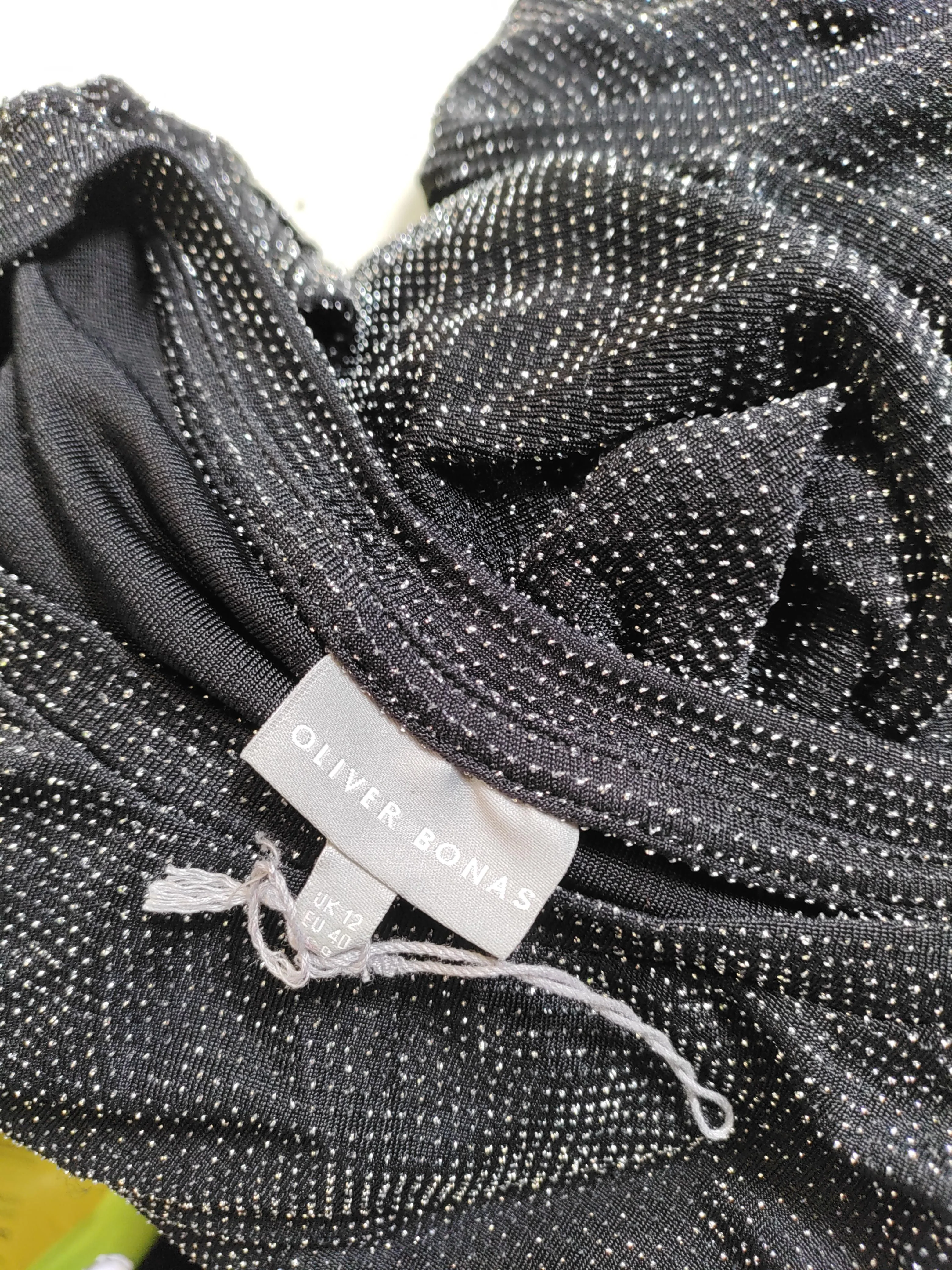 Oliver Bonas Women's Top UK 12 Black Polyamide with Elastane, Other Basic - Image 5