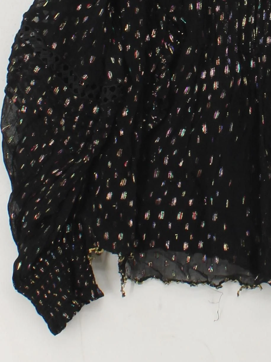 Oliver Bonas Women's Top UK 14 Black Viscose with Other, Lyocell Modal Basic - Image 4