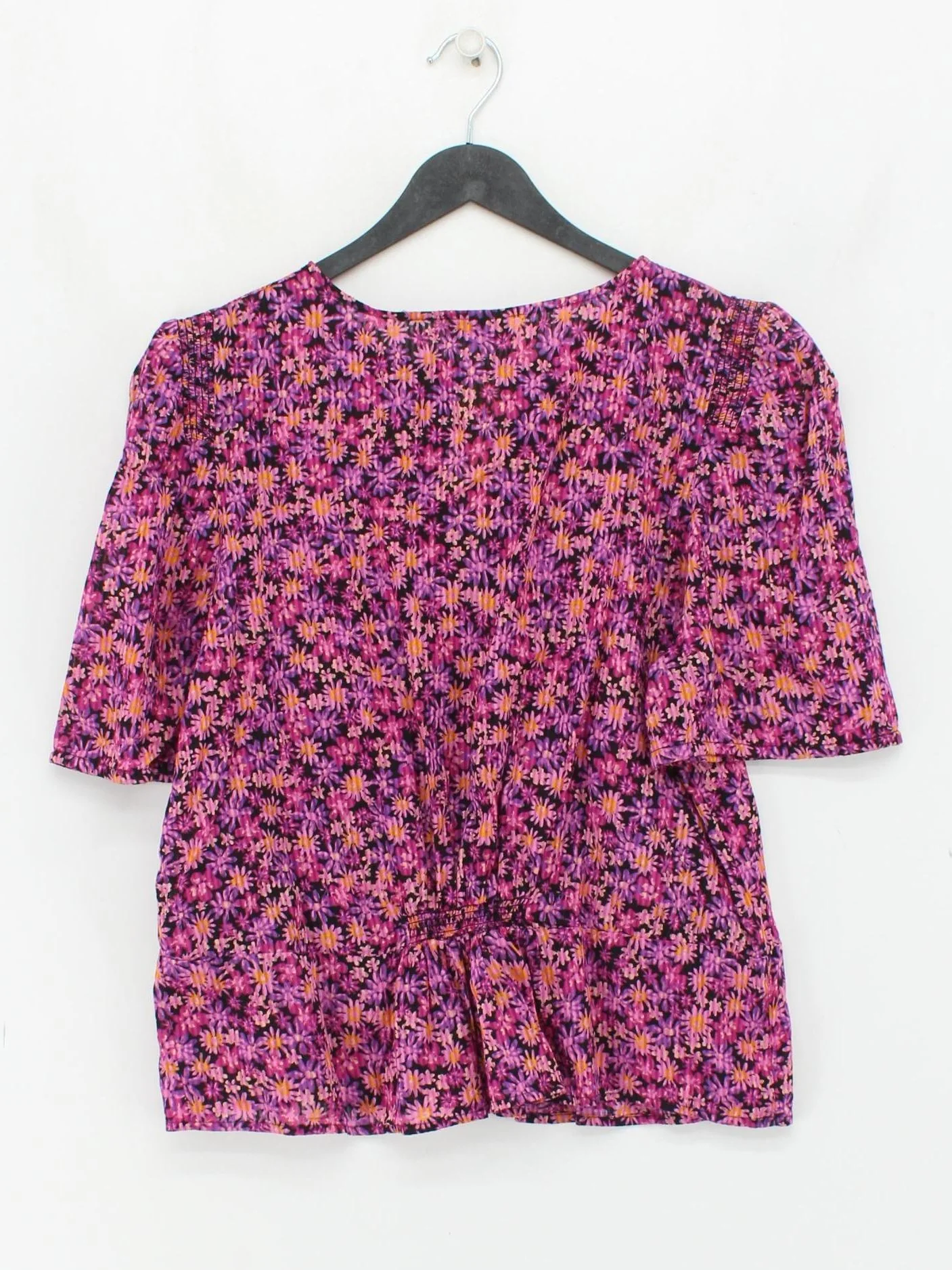 Oliver Bonas Women's Top UK 14 Multi 100% Cotton Basic - Image 2