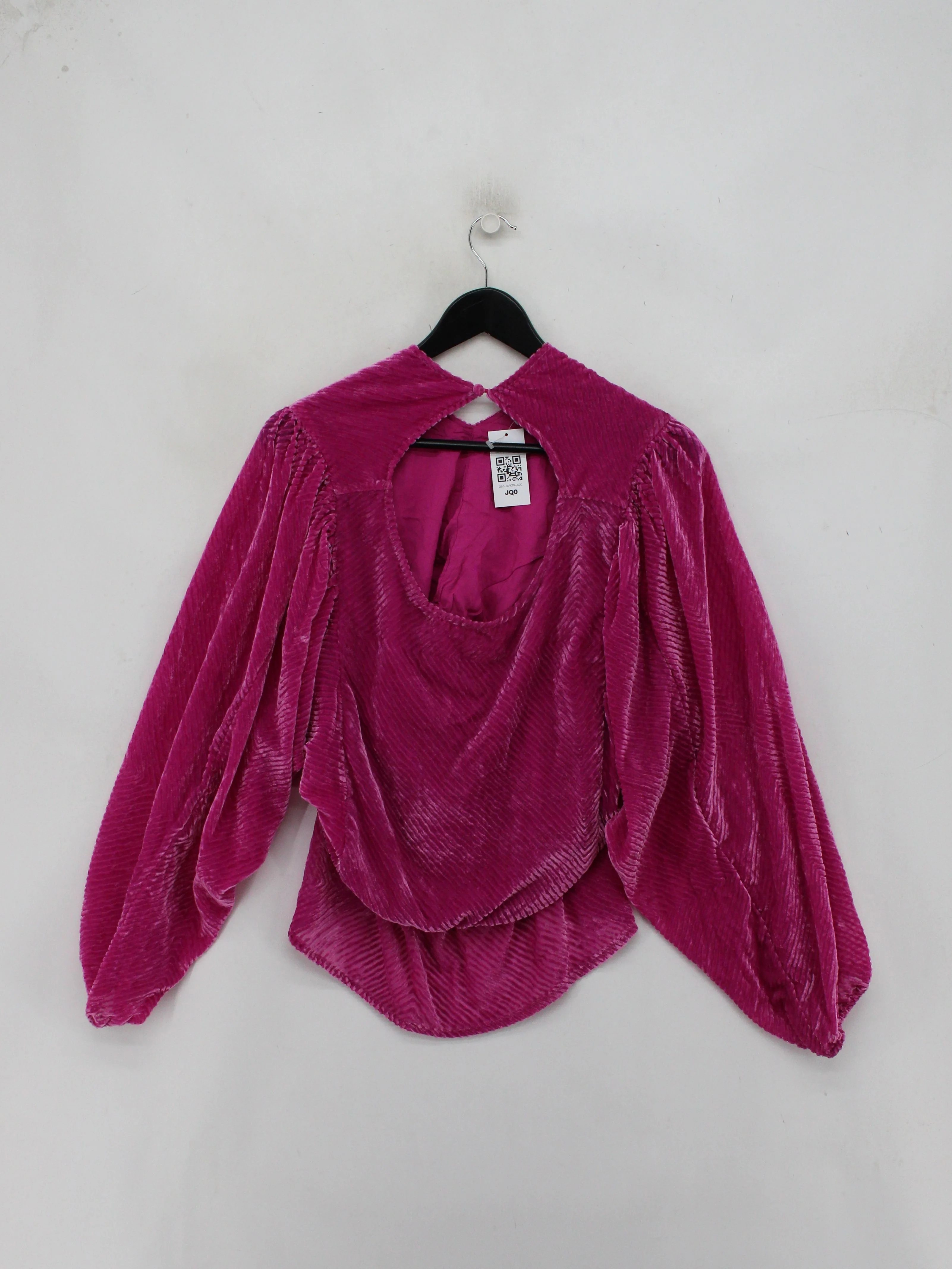 Oliver Bonas Women's Top UK 16 Pink Viscose with Polyamide Basic - Image 2