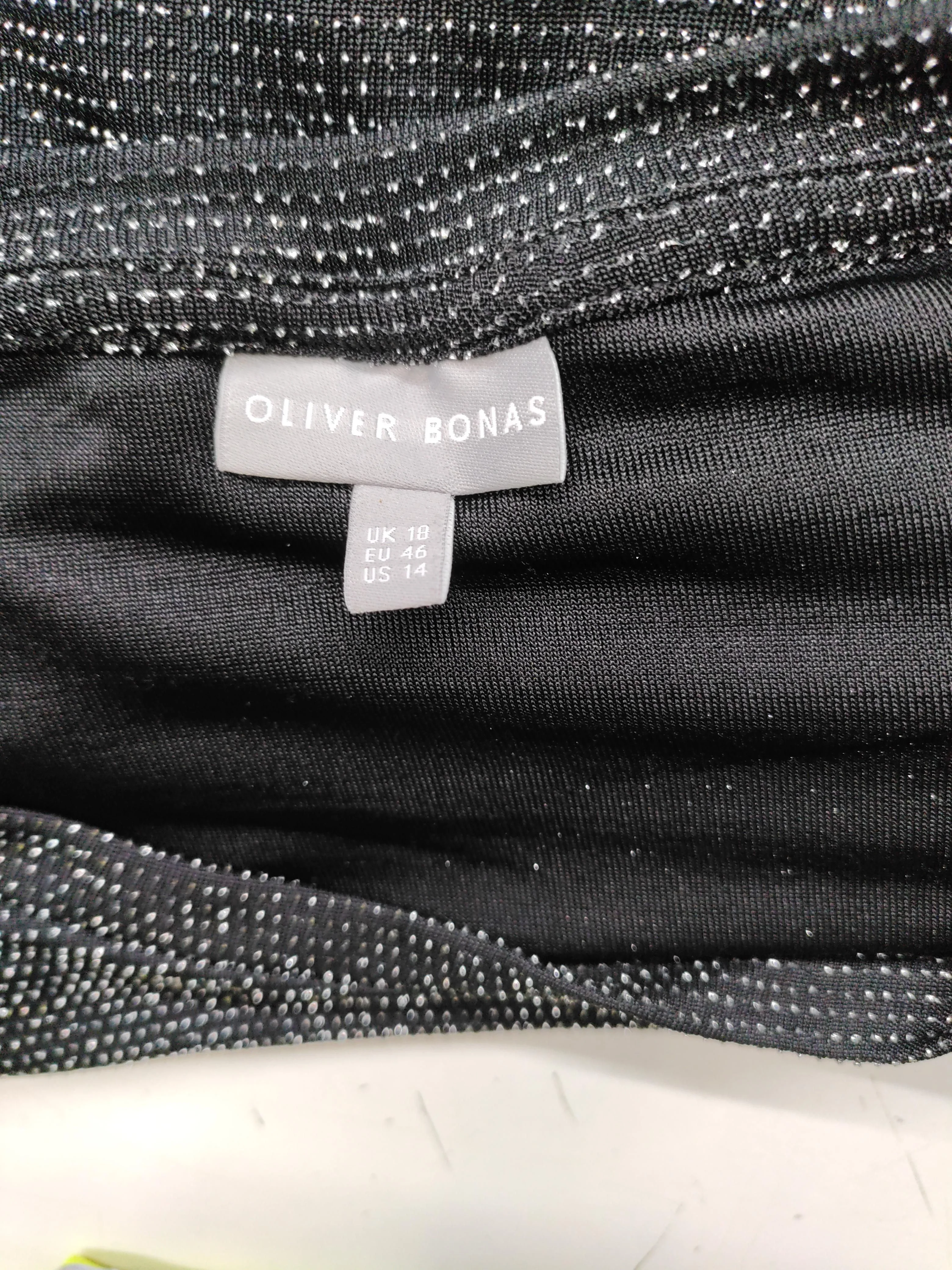Oliver Bonas Women's Top UK 18 Black Polyamide with Elastane Basic - Image 5