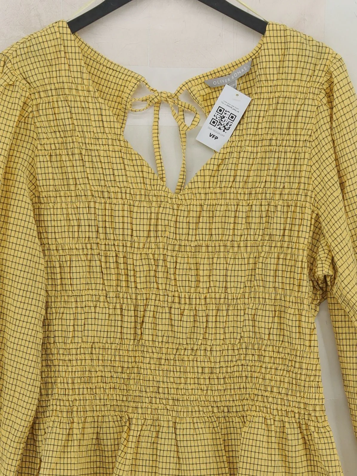 Oliver Bonas Women's Top UK 18 Yellow Cotton New with tags - Image 3