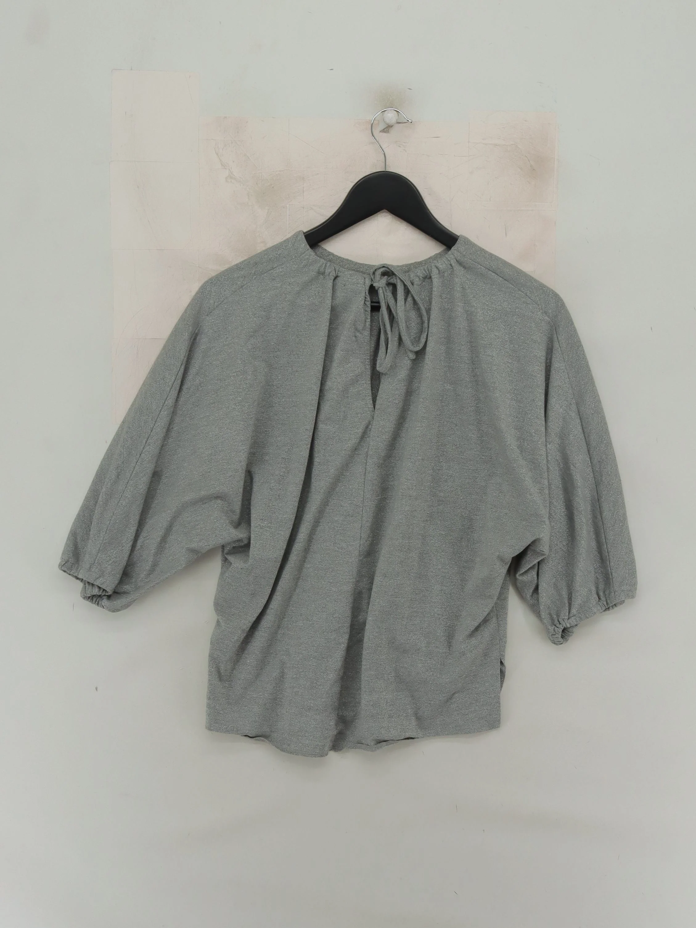 Oliver Bonas Women's Top UK 8 Grey Polyester with Nylon, Viscose, Elastane Basic - Image 2