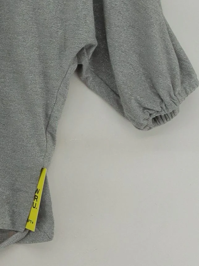 Oliver Bonas Women's Top UK 8 Grey Polyester with Nylon, Viscose, Elastane Basic - Image 4