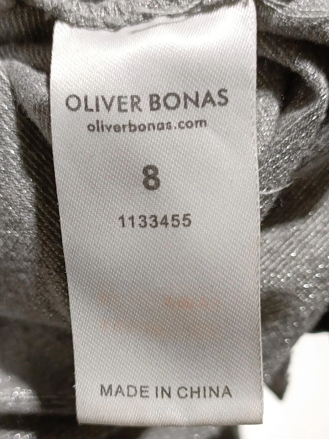 Oliver Bonas Women's Top UK 8 Grey Polyester with Nylon, Viscose, Elastane Basic - Image 5