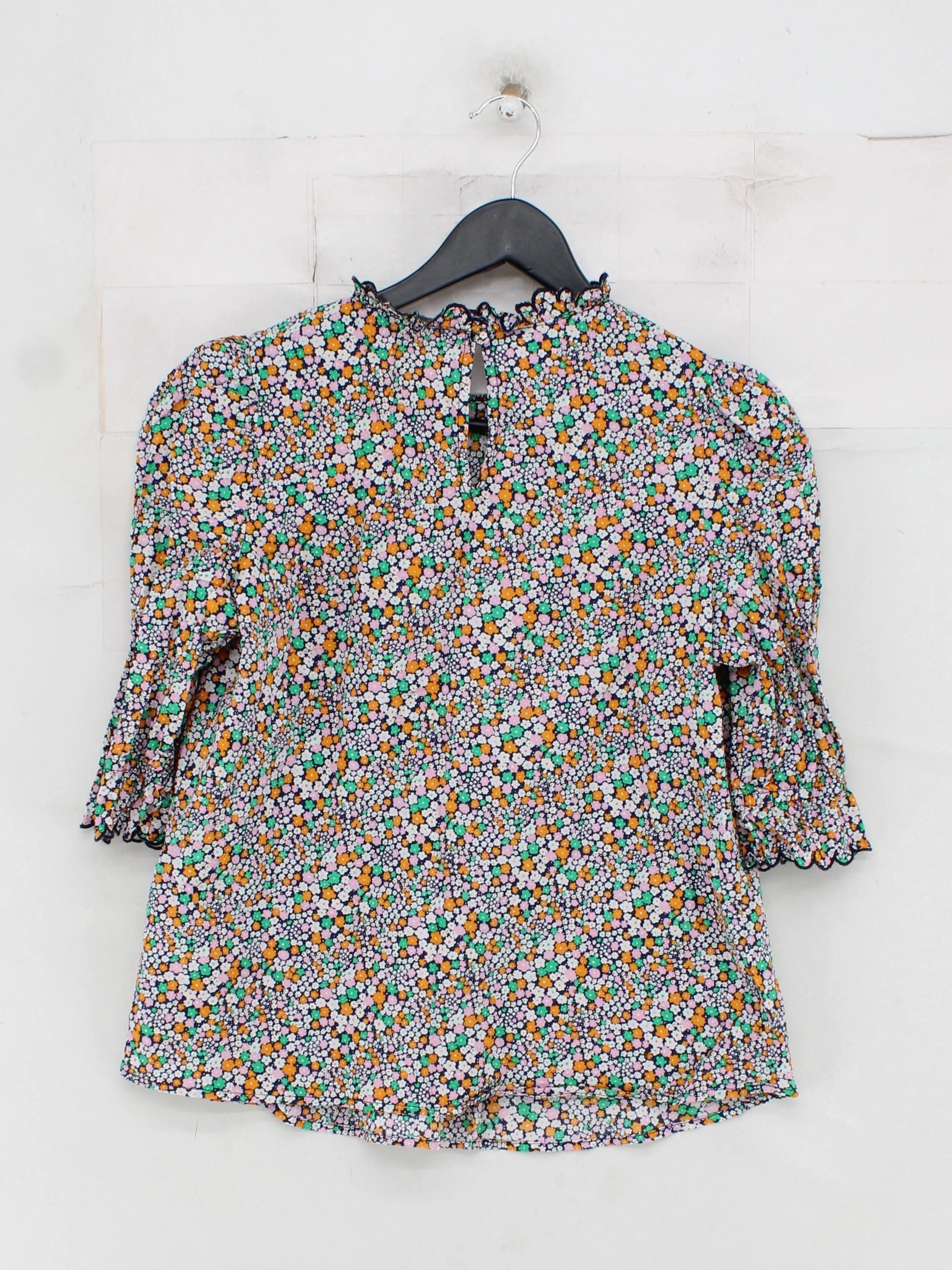 Oliver Bonas Women's Top UK 8 Multi 100% Cotton Basic - Image 2