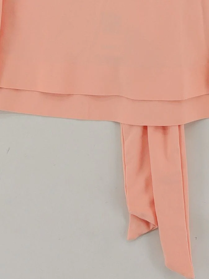 Oliver Bonas Women's Top UK 8 Pink Viscose with Cotton, Elastane Basic - Image 4