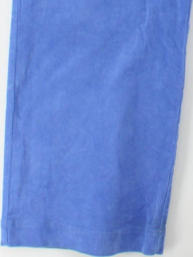 Oliver Bonas Women's Trousers UK 18 Blue Cotton with Elastane Wide-Leg Chino - Image 4