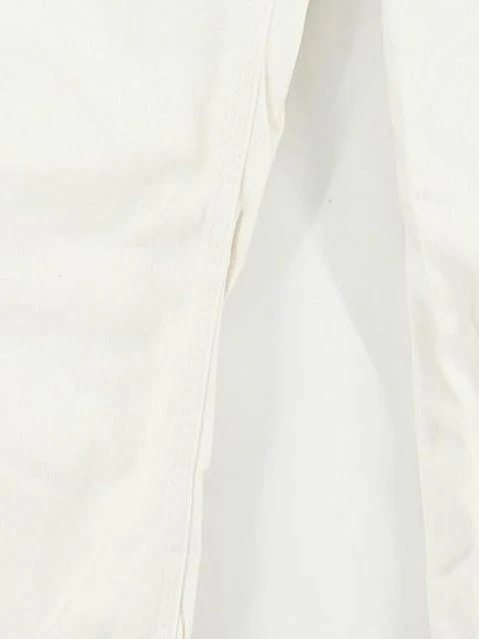 Oliver Bonas Women's Trousers UK 6 Cream 100% Cotton Wide-Leg Cropped - Image 4