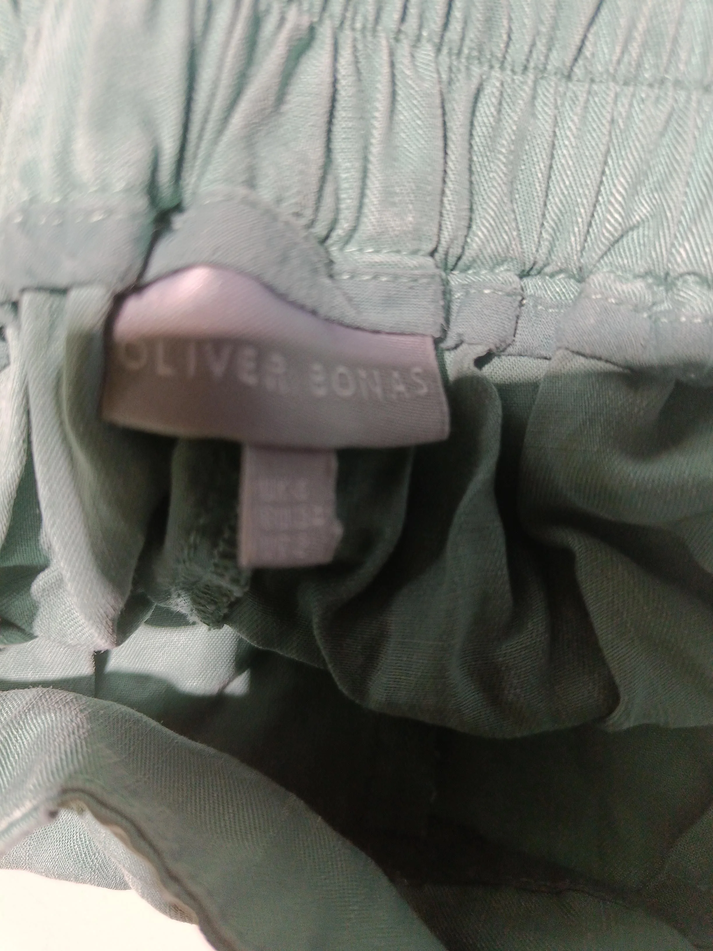 Oliver Bonas Women's Trousers UK 6 Green 100% Other Wide-Leg Cropped - Image 6
