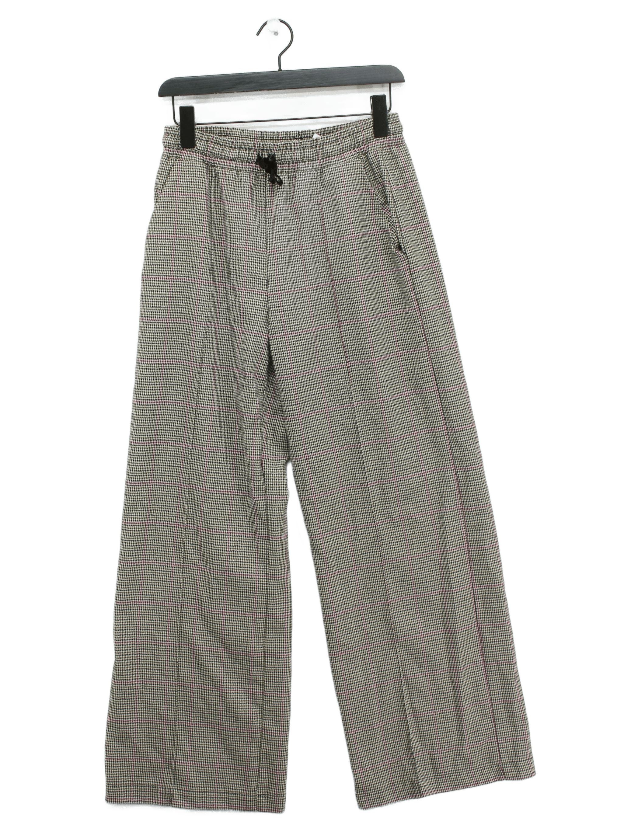 Oliver Bonas Women's Trousers UK 8 Grey Polyester