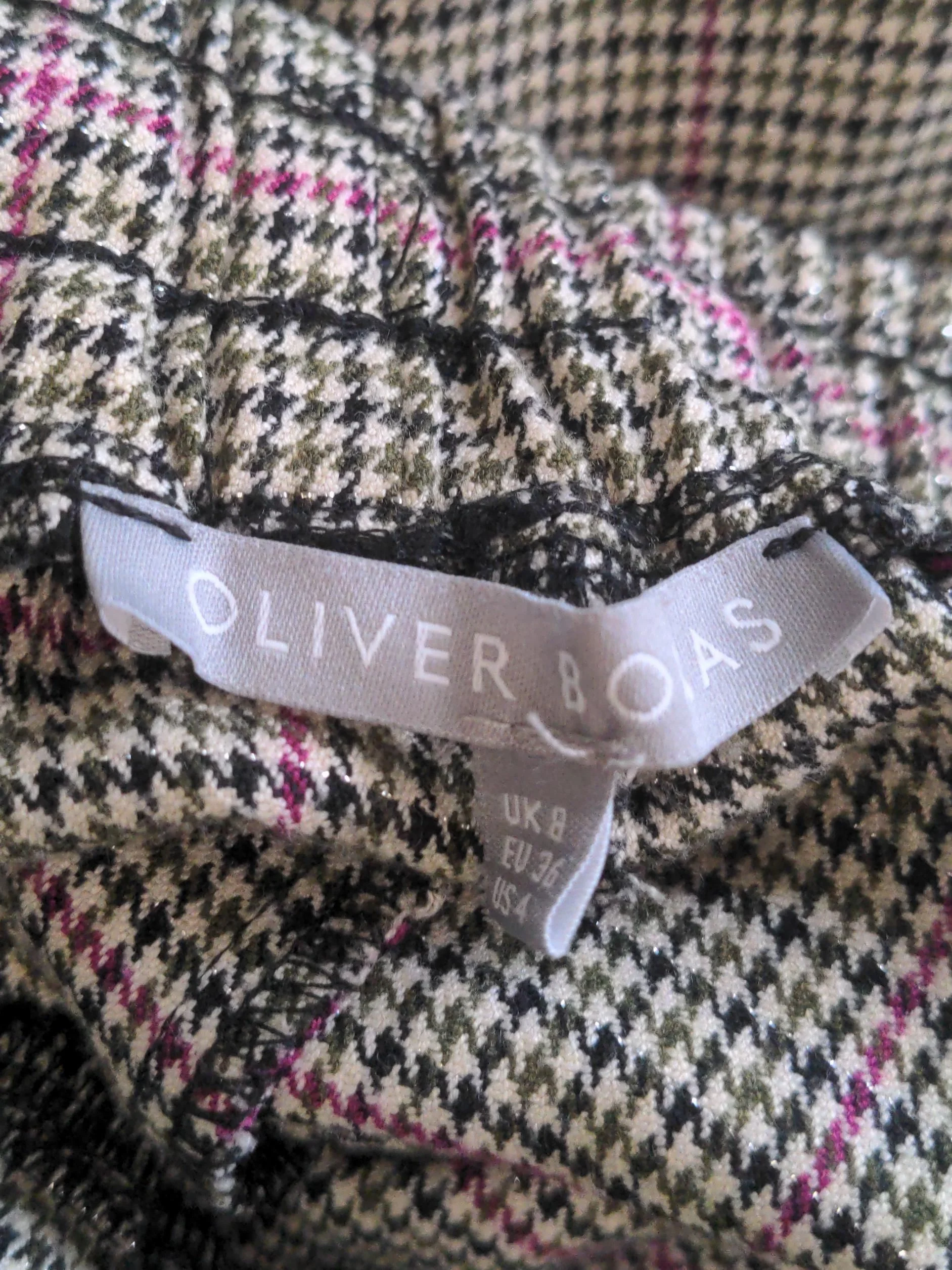 Oliver Bonas Women's Trousers UK 8 Grey Polyester - Image 5