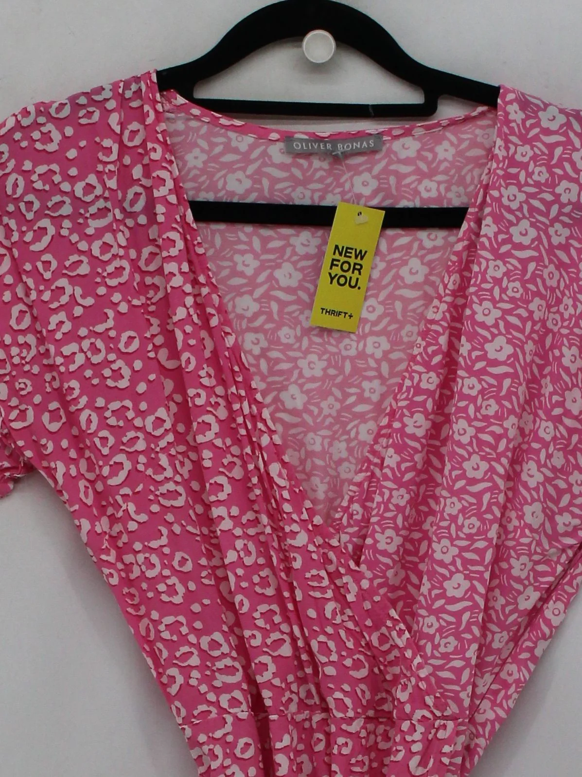 Oliver Bonas Wrap Maxi Dress UK8 in Pink - Image 3