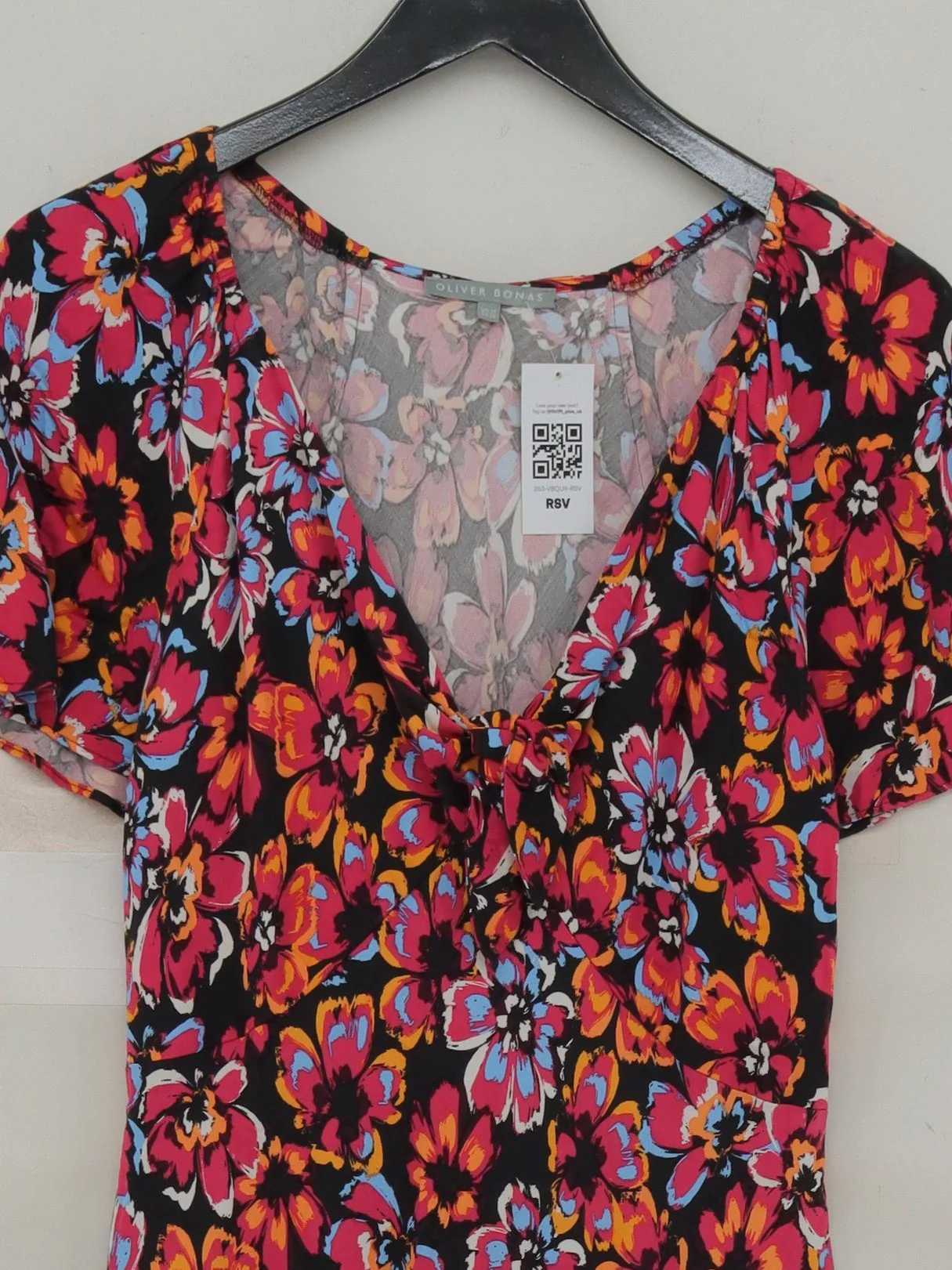 Oliver Bonas Wrap Midi Dress UK14 in Multi - Image 3