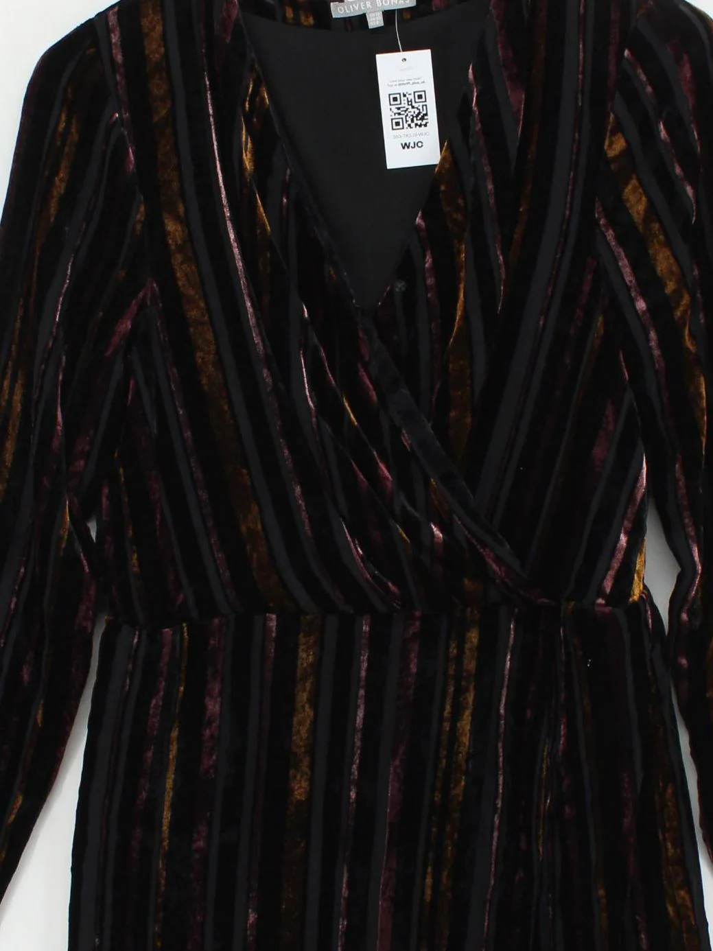 Oliver Bonas Wrap Mini Dress UK12 in Black - Image 3