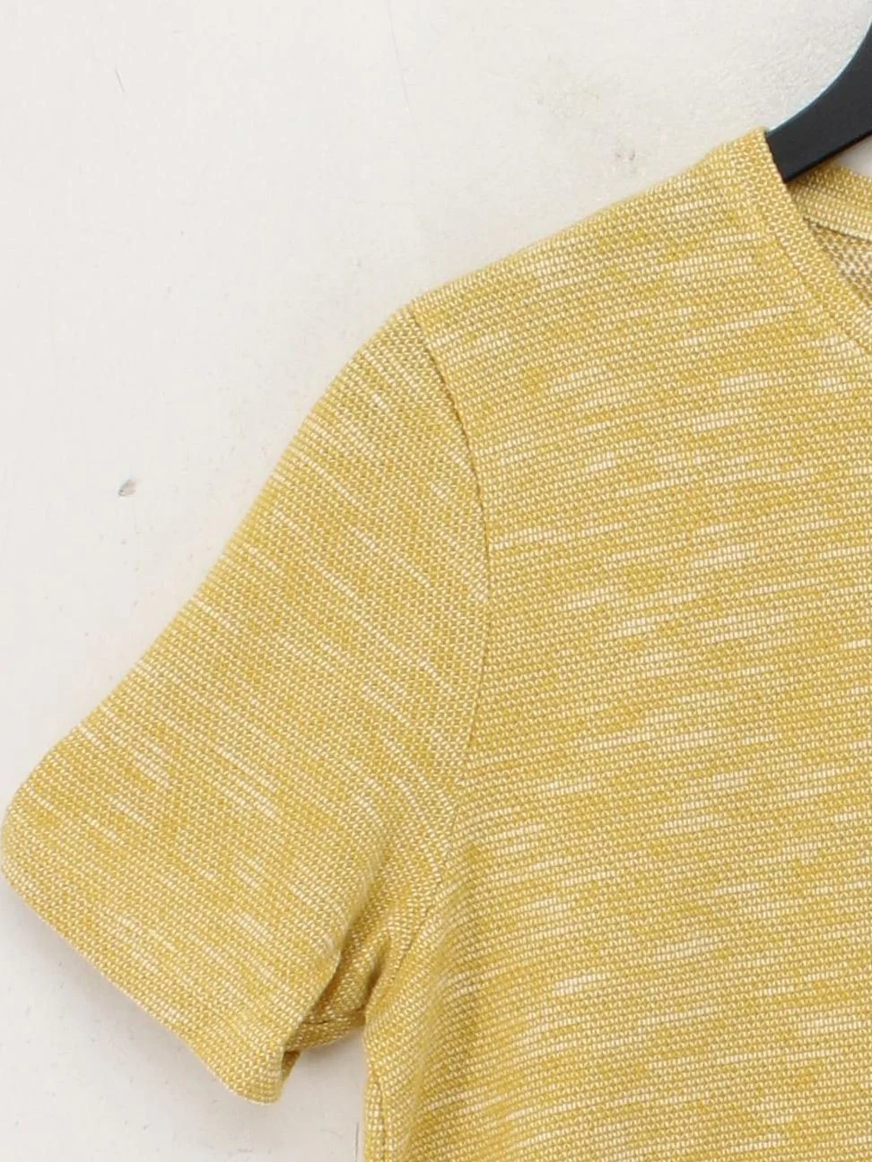 Oliver Spencer Men's T-Shirt M Yellow Cotton with Polyester Basic - Image 4